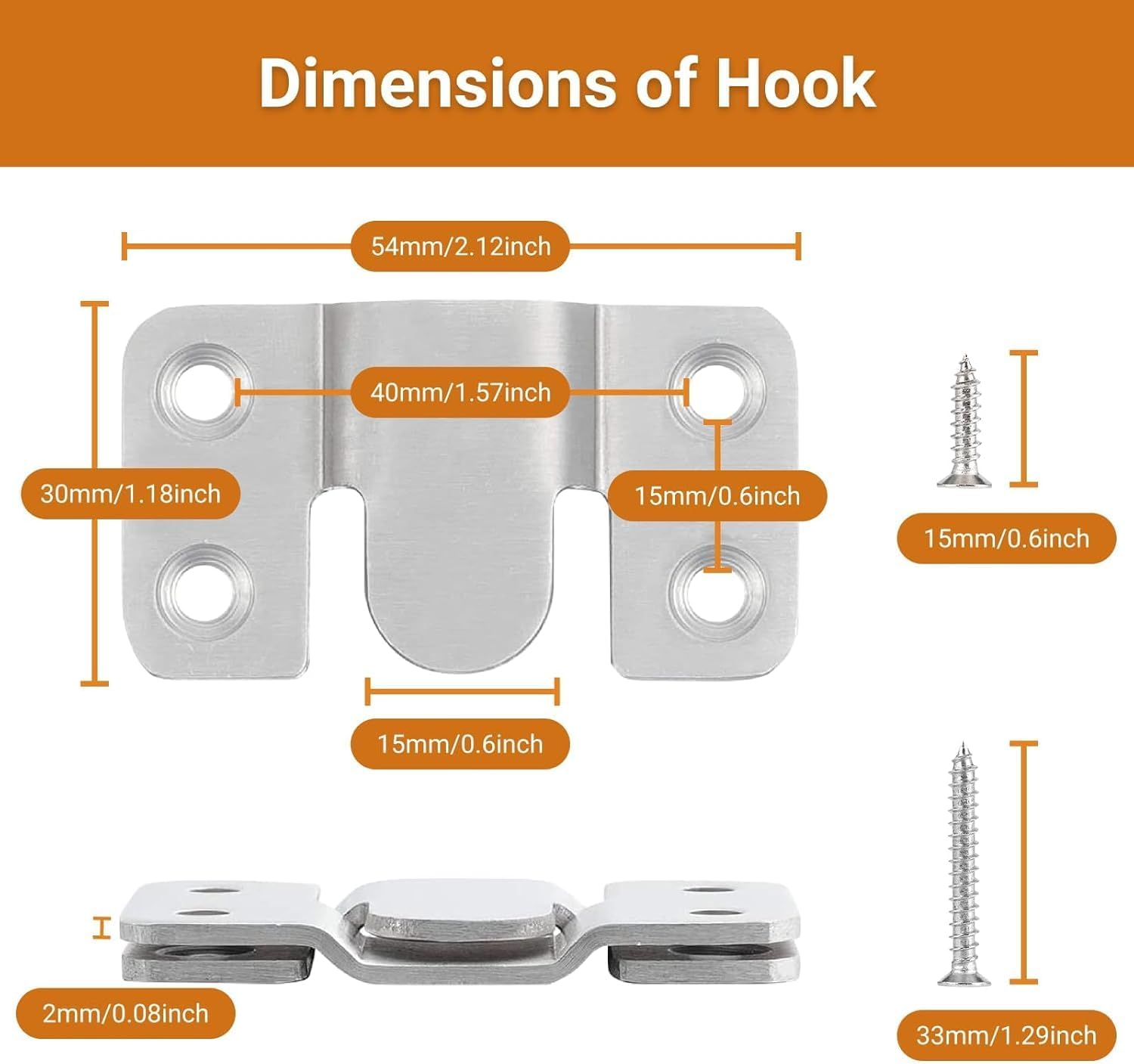 16Pcs Stainless Steel Interlock Hanging Buckle,Flush Concealed Mount Brackets Stainless Steel Z Clip Bracket Interlock Hanging Buckle Mountain Buckle for Picture Display Art Gallery