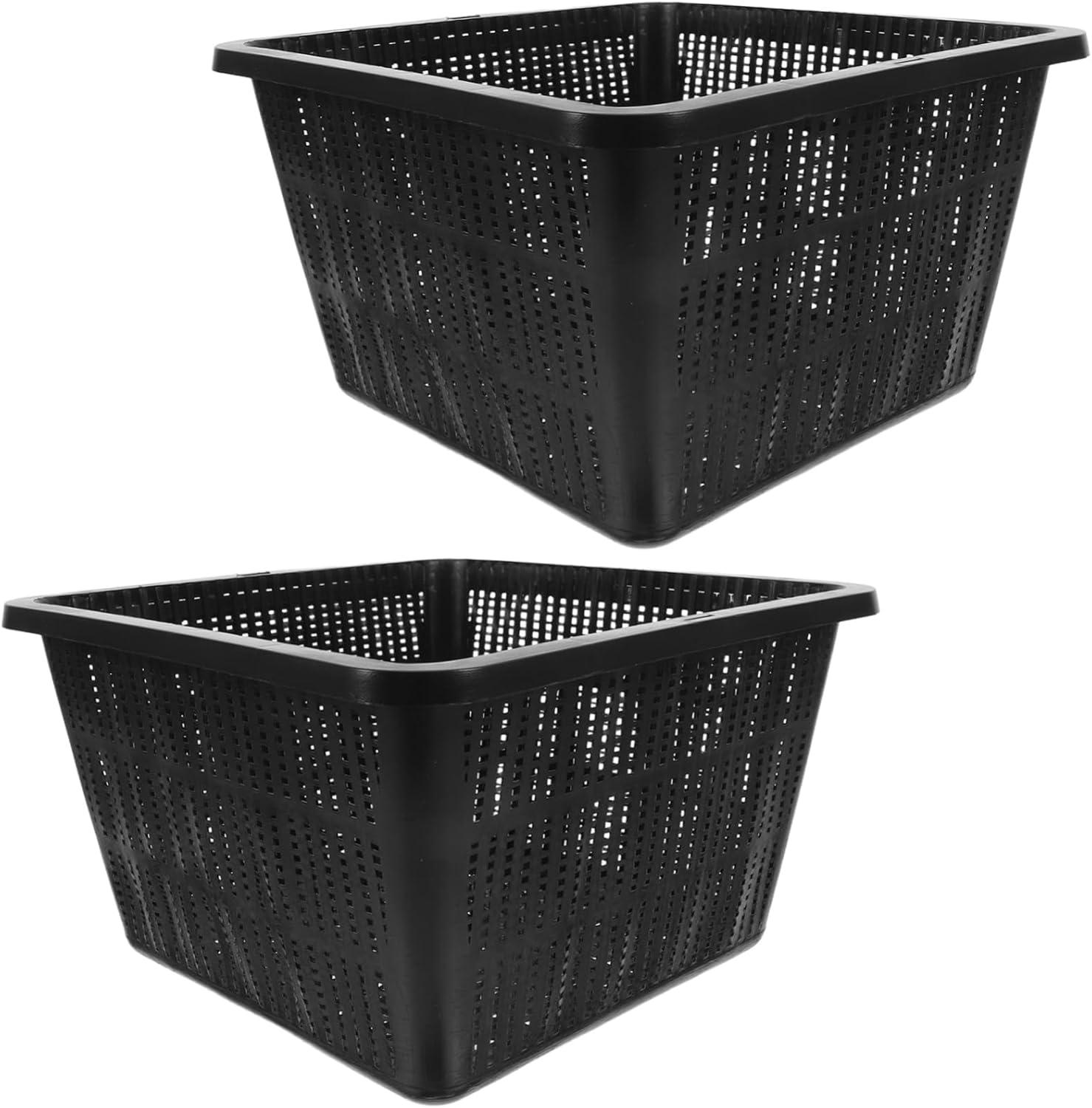 CIYODO Hydroponic Net Pots Set 2 Plastic Plant Baskets Mesh for Small Garden Supplies image number 1
