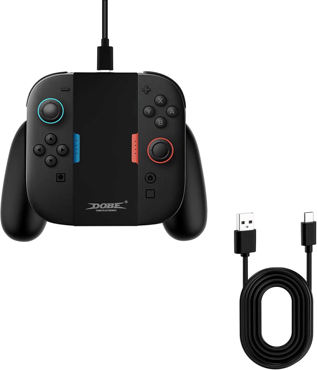 Mcbazel Charging Grip Compatible with Nintendo Switch 2 Joy Cons, Play While Charging, Portable Controller Charger Grip for Switch 2 Joy Con, Black image number 4