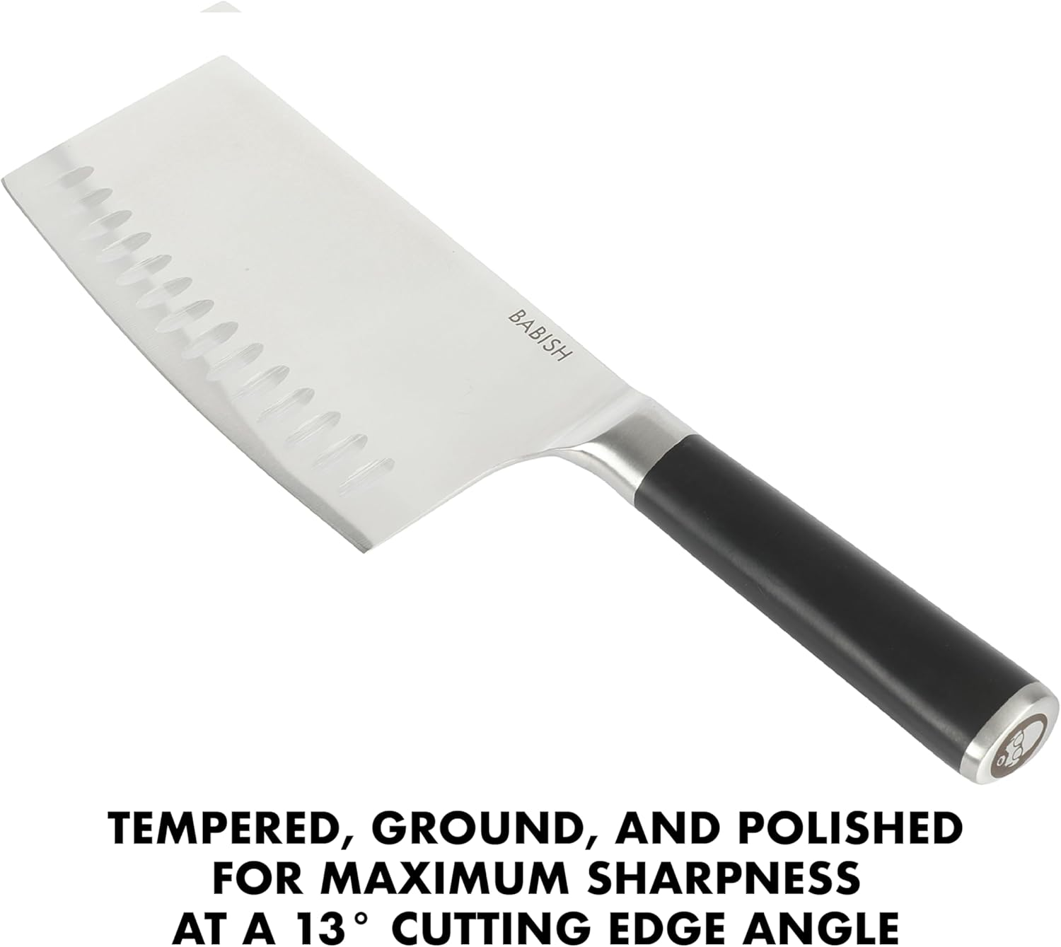 Babish High-Carbon 1.4116 German Steel 6.5 Inch Full Tang, Forged Cleaver Kitchen Knife image number 4