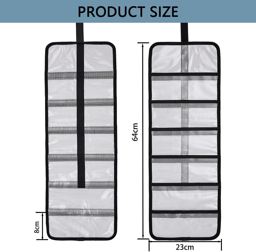 HYAVIA Durable Fishing Lure Wraps &ndash; PVC Roll-Up Bait Covers with 6 Pockets, Saltwater Hook Storage, Easy Open & Close, Keeps Lures and Fishing Rods Organized image number 1