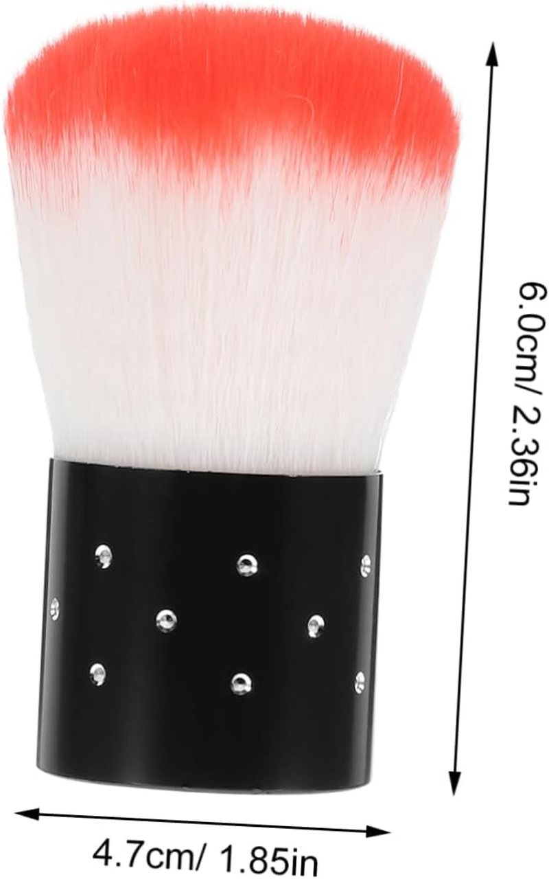 MOTHNUR 2Pcs Dip Powder Nail Brush Soft Bristle for Cleaning Nail Art Dust Brush for Home Use Random Color image number 1