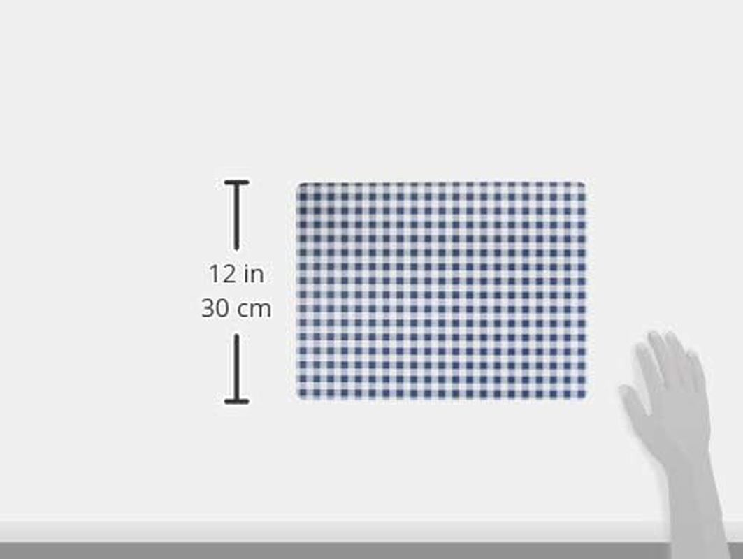 Benson Mills Cork Placemats Set of 4, Thick Cork Place Mats for Kitchen and Dining Tables, Easy Clean Table Mats (12" X 16" Rectangular Set of 4, Gingham Check Navy) - Festive Cardinals image number 6