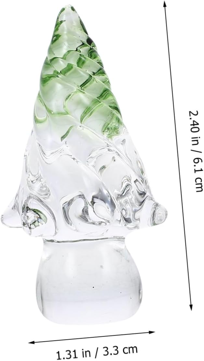 Small Christmas Tree Ornaments Crystal Christmas Tree Decorations for Home Desktop Decor for Xmas Holiday Festive Tabletop Ornament image number 4