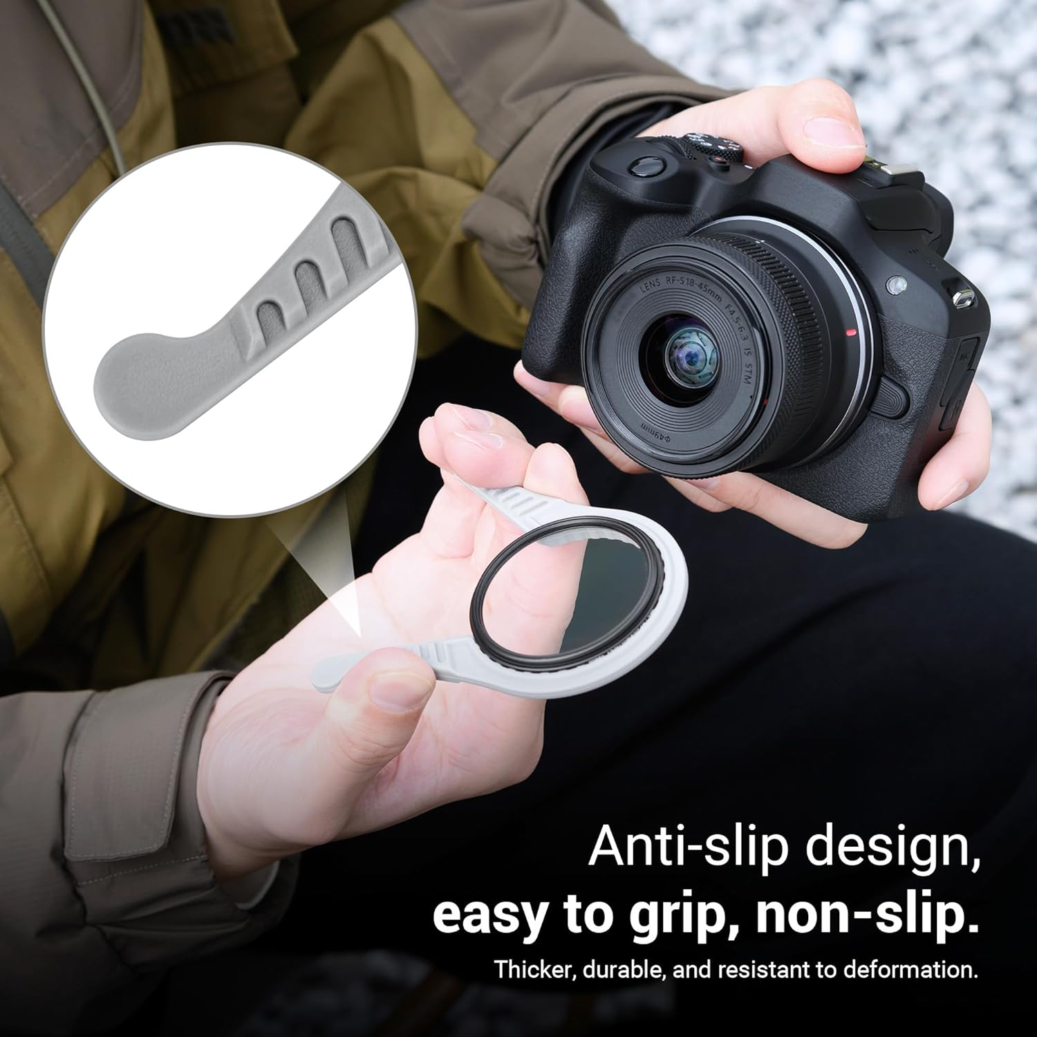 [Upgraded Version] 3 Packs Camera Lens Filter Wrench Kit, Double-Sided Design, Fit 37Mm-52Mm 55Mm-72Mm 77Mm-95Mm Lens Filter of Different Thicknesses,Cpl UV ND Filter Removal Wrench Tool Set image number 4