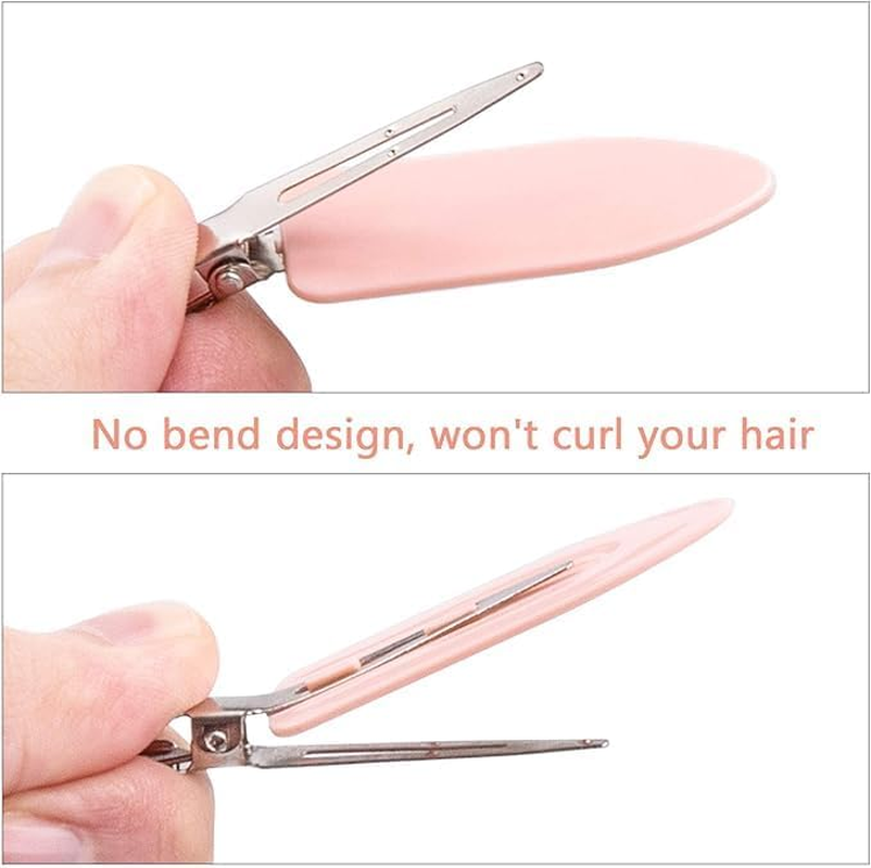 20Pcs No Bend Hair Clips, No Crease Curl Pin Clips Creaseless Hair Clips with Storage Box for Girls Women Make up Hair Styling (Pink, White, Black, Yellow, Green) image number 6