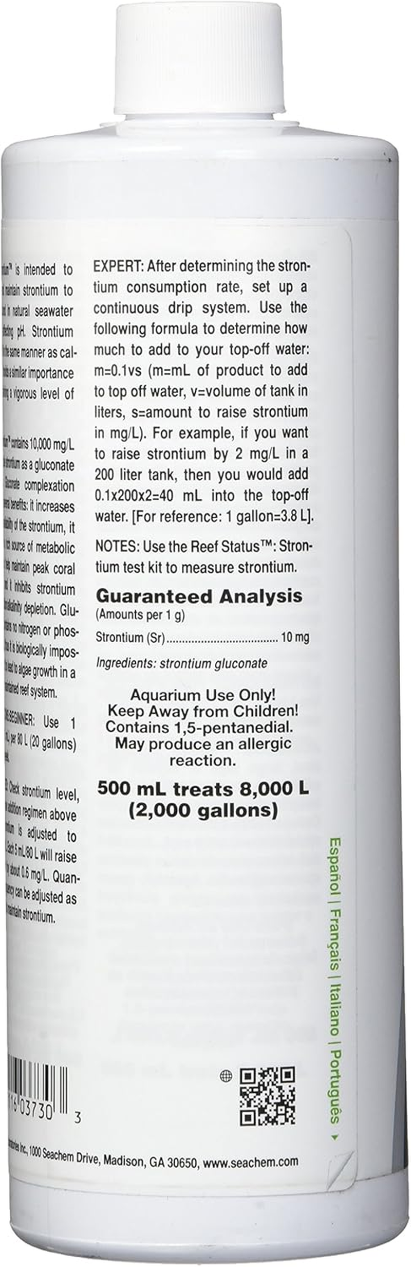 Seachem Reef Strontium (SC373) image number 1