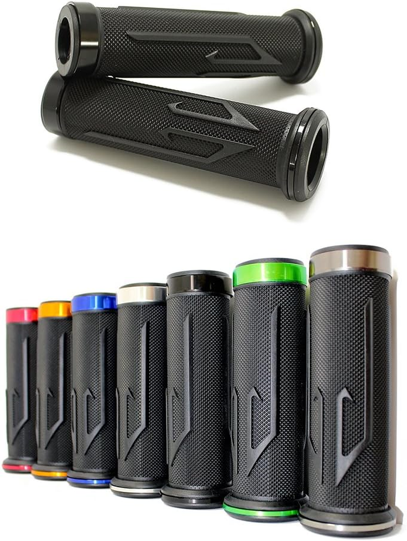 Universal Motorcycle Arrow Rubber Gel Hand Grips for 7/8" 22Mm Handlebar Sports Bike Chopper Cruiser Bike