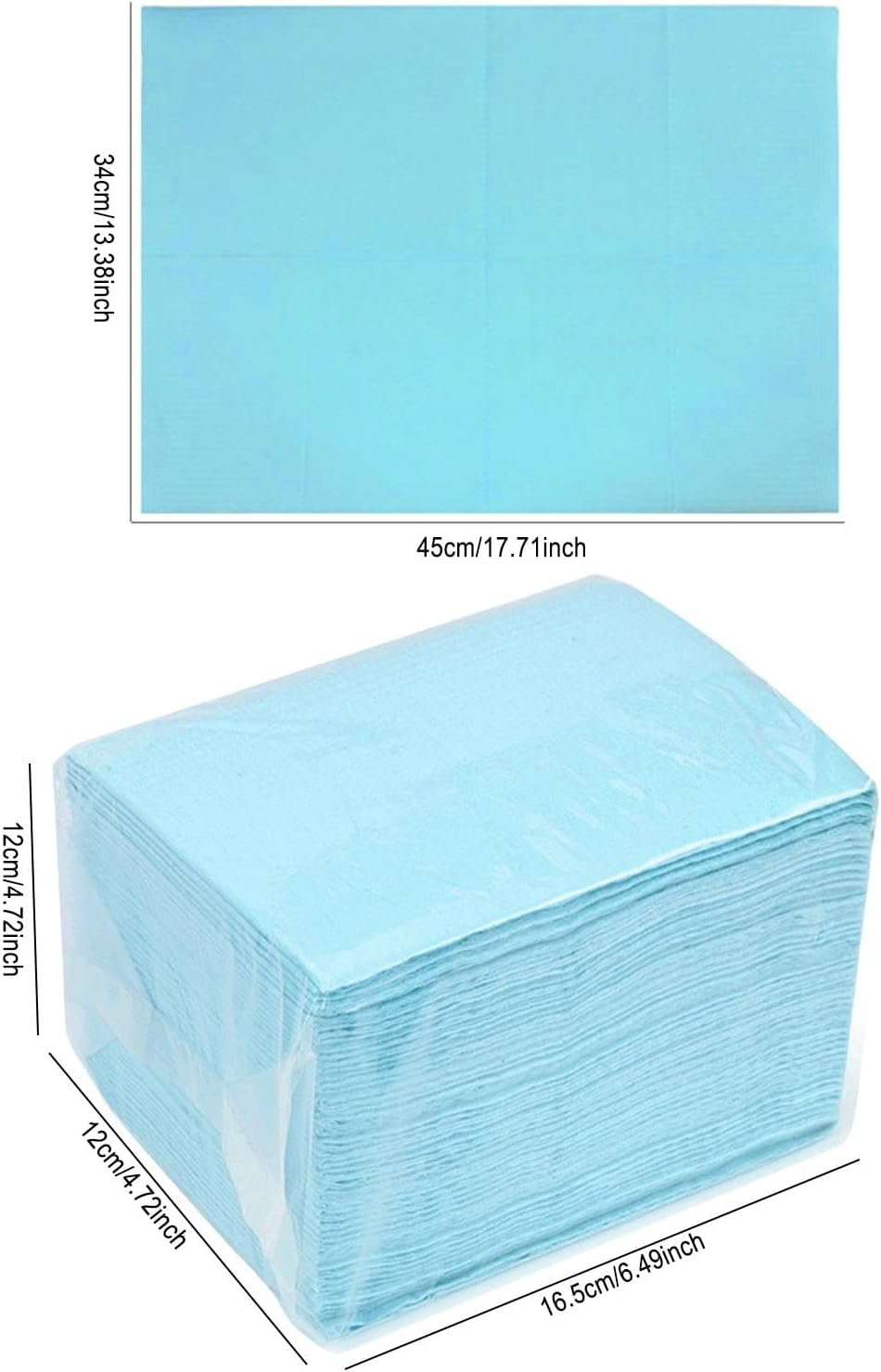 Table Mats - 50Pcs Manicure Table Mat Nail Tech Sheets, Paper Towels for Nail Techs, Waterproof Nail Mats,Water Absorbing, 3-Layer Design, Clean Pads for Manicure Professionals Beginners - Purple image number 2