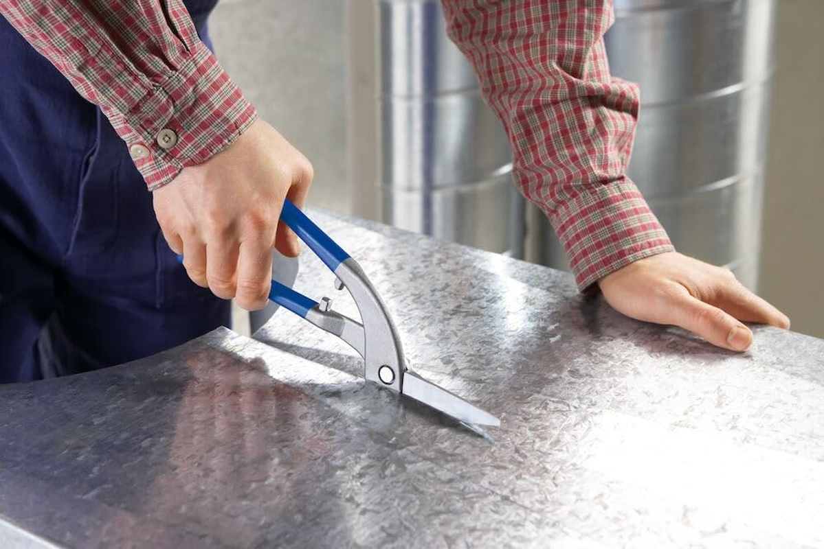 Bessey D218-350 Right Hand Cut Pelican Snips, Blue/Grey image number 1