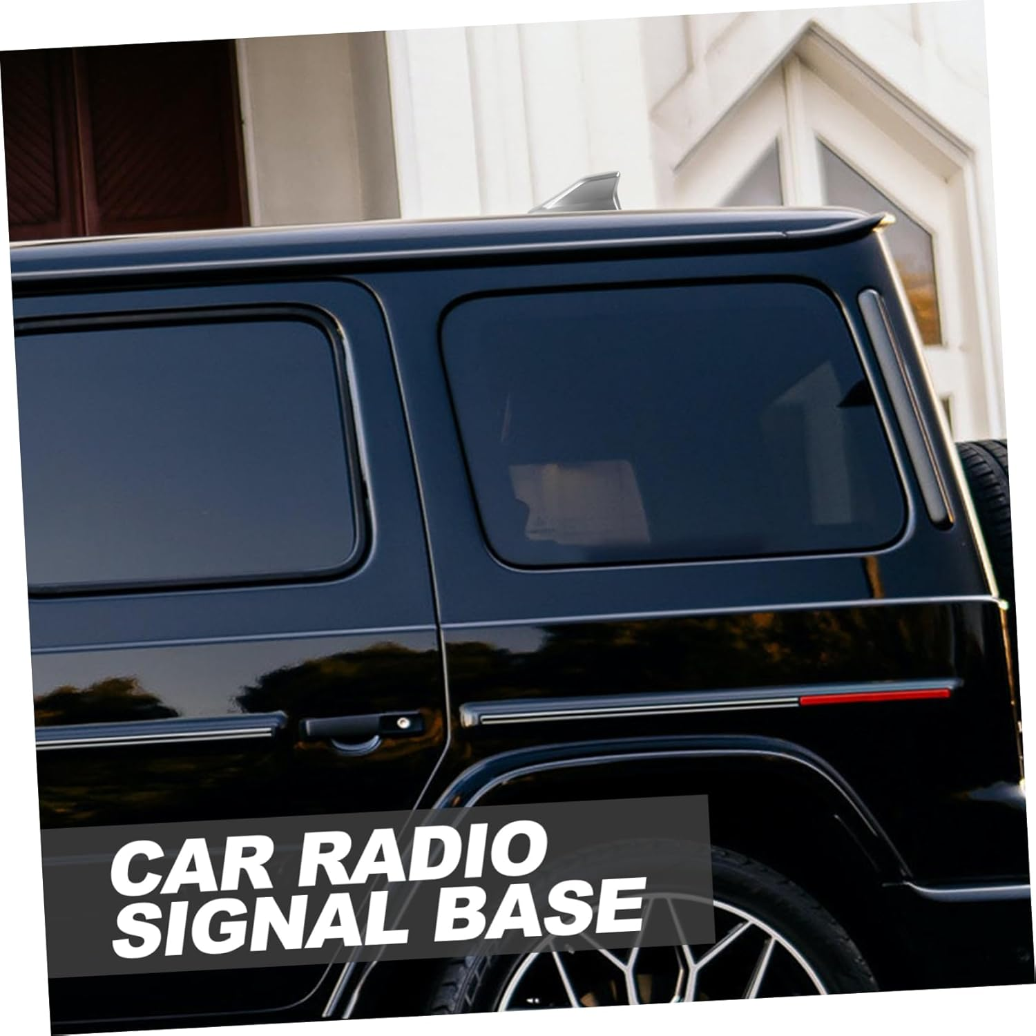 LIGHTAOTAO Car Shark Fin Antenna with Radio Signal Base for SUV and Car Roof, Non-Drill Installation Automotive Antenna Cover in Grey, Vehicle Audio Accessories for Enhanced Fm Radio Reception image number 2