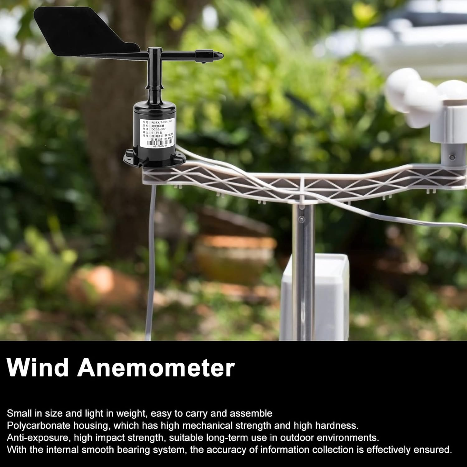 Output 0-5V 360&deg; Anemometer Wind Direction Sensor with Polycarbonate Housing image number 3