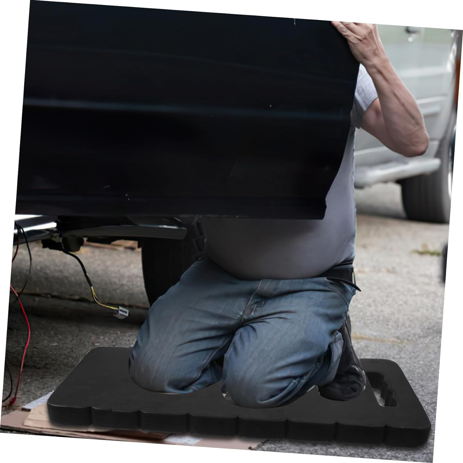 Multifunctional Knee Pad Cushion Portable Kneeler Mat for Gardening Plumbing Painting More Lightweight Design for Comfortable Kneeling Home Outdoor Tasks - Blue image number 2