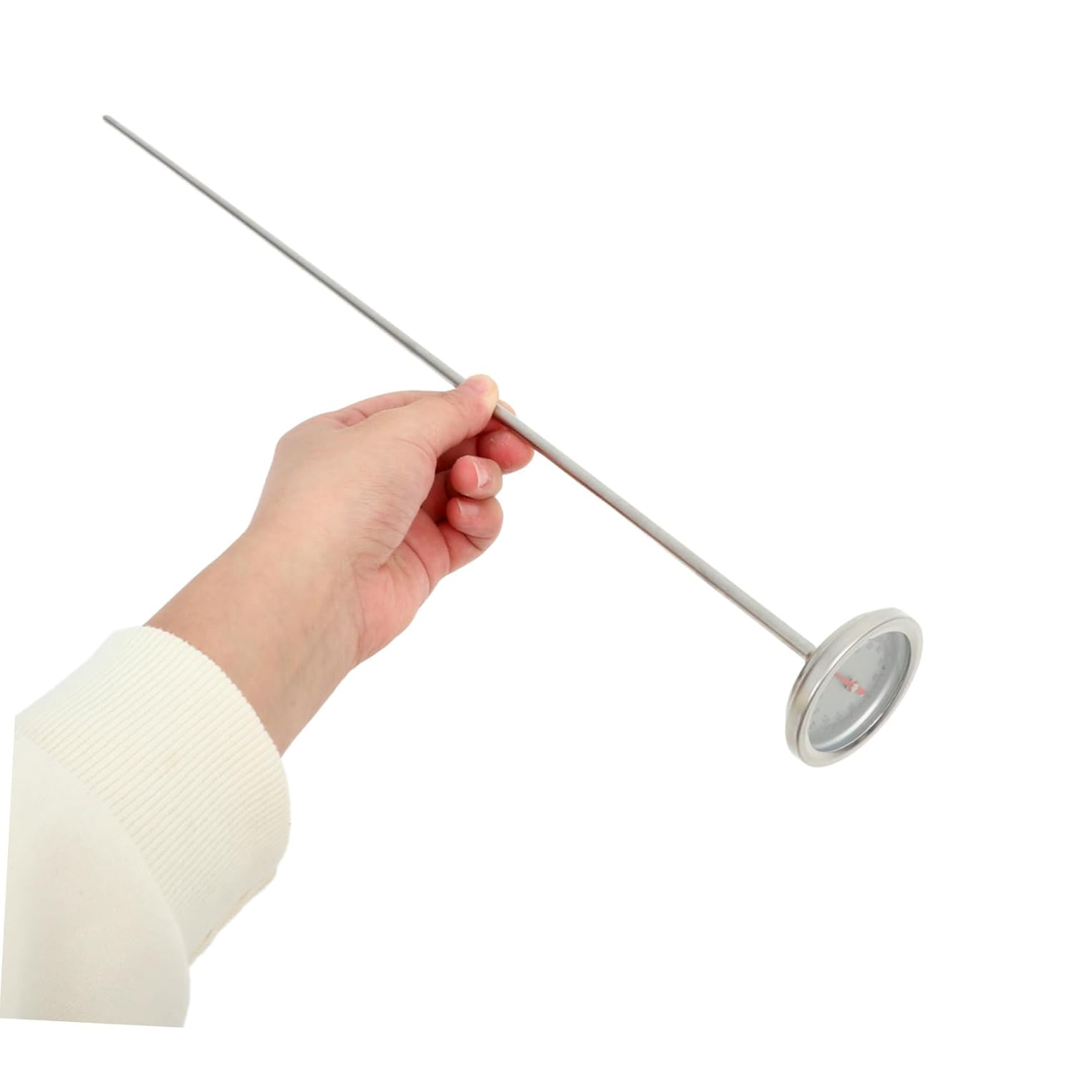 Ibasenice Portable Stainless Steel Compost Soil Thermometer with Probe for Outdoor Gardening Accurate Temperature Tool for Home Composting and Lawn Soil Monitoring image number 2