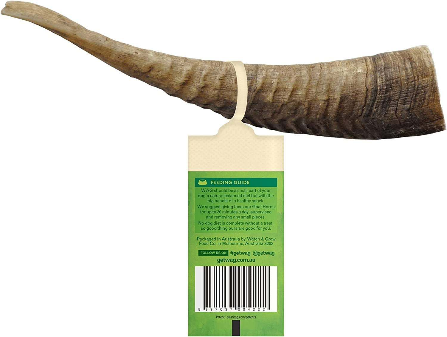 Small Goat Horn 1 Pack, Natural Australian Made Long Lasting Dog Treat Chew, Perfect for Small Breeds image number 3