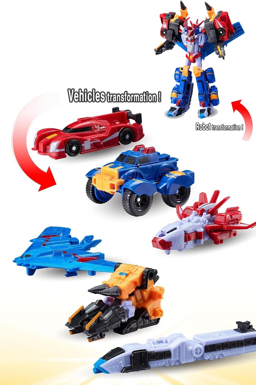 [Tobot V] Mini Masterv/Newest Popular Toy / 6 Mini Vehicles Can Be Separated and Combined into Master V Robot image number 3