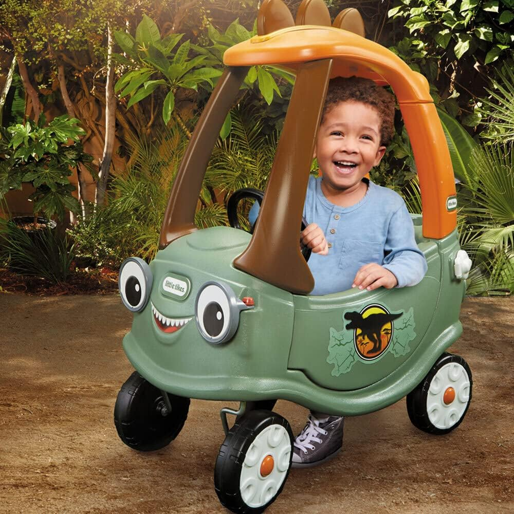LITTLE TIKES T-Rex Dinosaur Cozy Coupe Ride-On Kids Car Toy image number 2