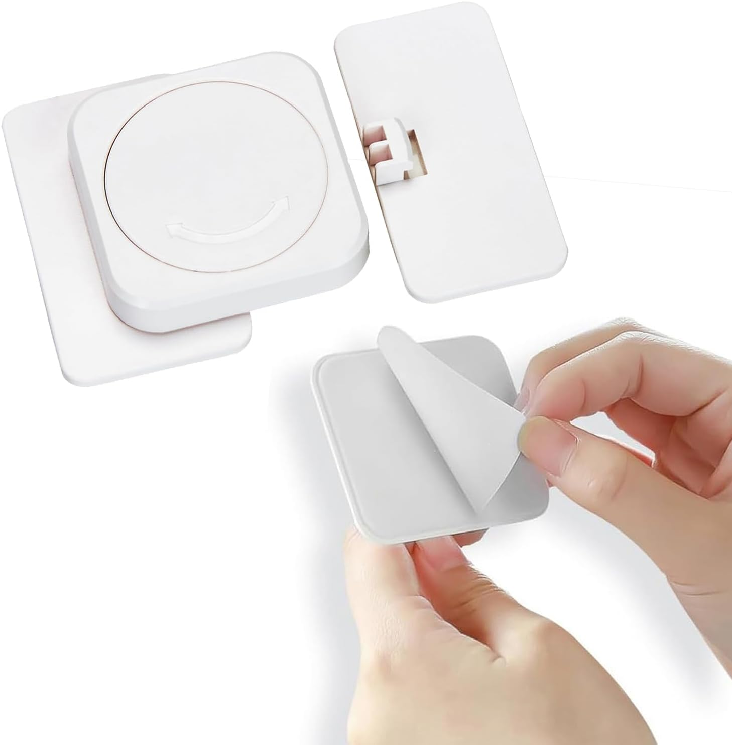 Baby Proof Cupboard Locks 8Pcs Child Safety Locks Child Lock Kitchen Cupboards Closet Drawers Refrigerator Door Safety Strap Locks with Strong and Removable Adhesive Easy Install image number 1