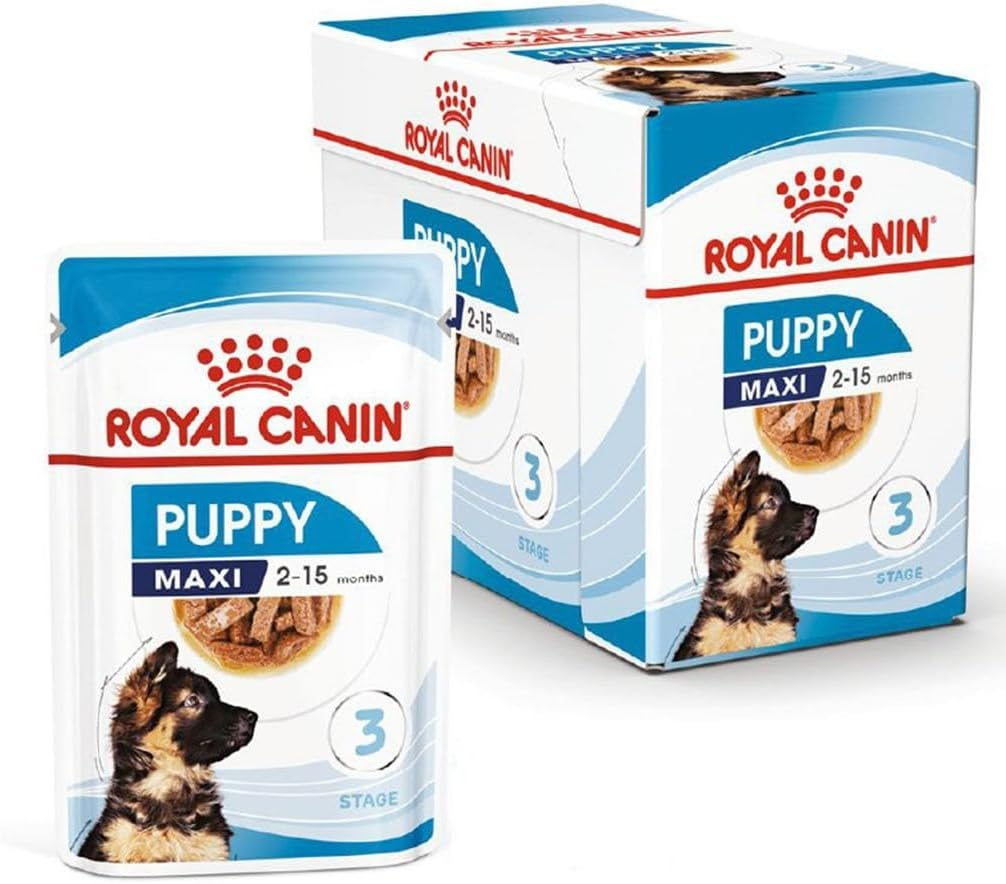 Royal Canin Maxi Puppy in Gravy Pouches Wet Dog Food 140 GMS 10 Pack image number 6