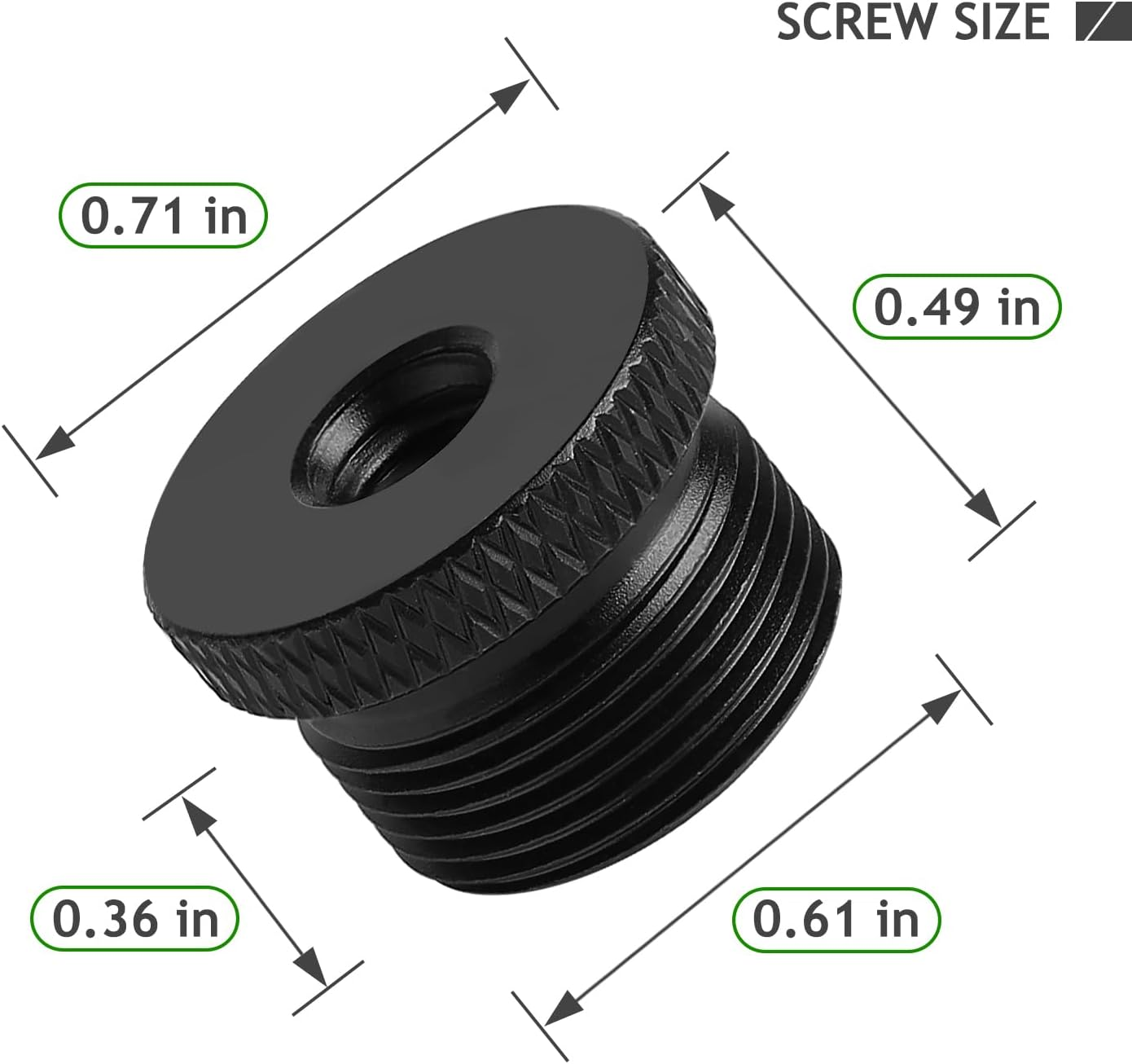 4 Pack Mic Stand Adapter 1/4 Female to 5/8 Male Screw Adapter Thread Tripod Screw Adapter for Microphone Stand Mount to Camera Tripod image number 3