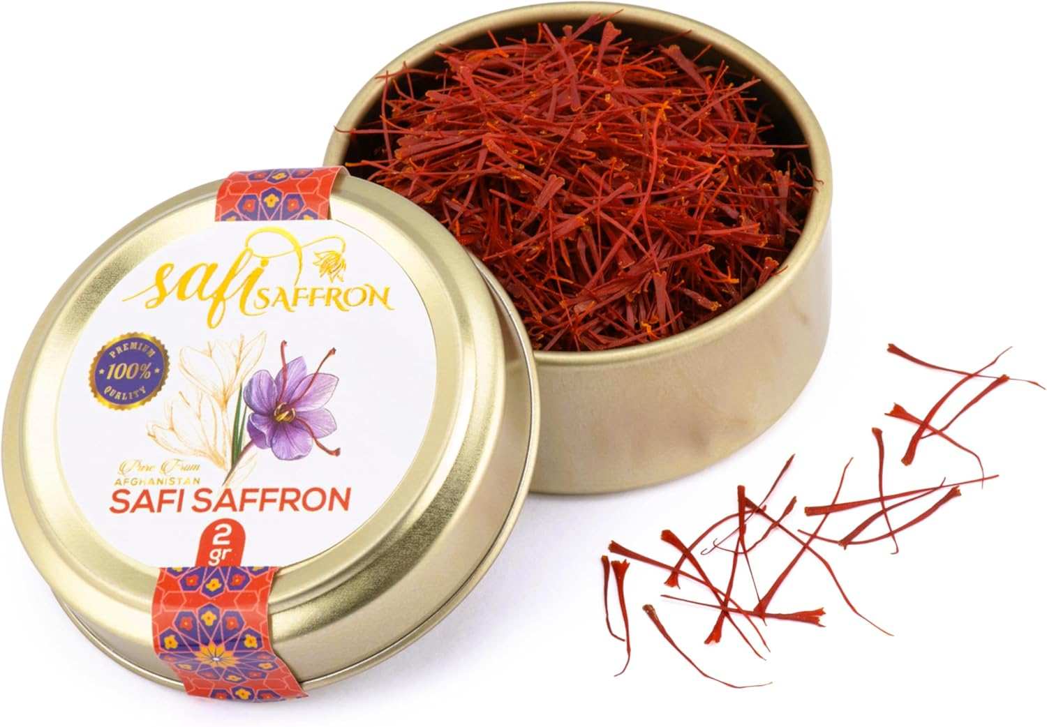 Premium Quality Saffron Threads 2 Grams| Awarded among 300 Types of Saffron | 100% Pure & Grade A+ | All Natural Red Zafran, Azafran, Kesar | Superior Spice for Paella, Tea, Any Foods image number 3