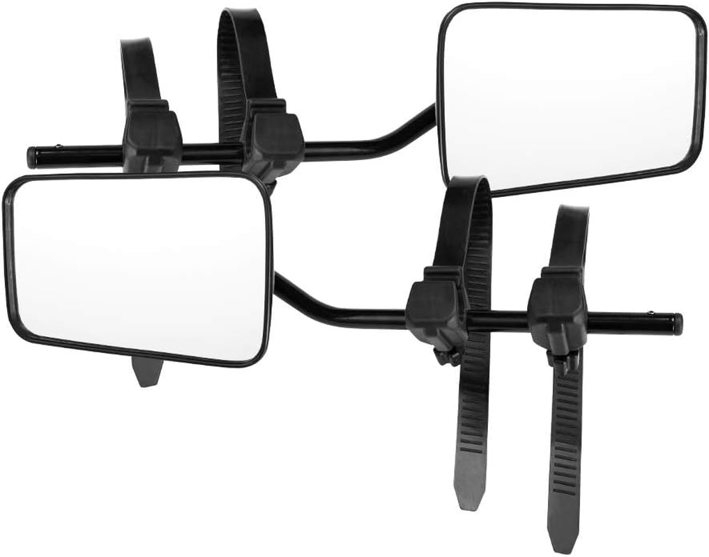 San Hima Pair Towing Mirrors Universal Multi Fit Clamp on 4X4 Caravan Trailer
