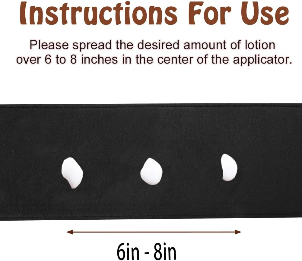 Self Tanner Back Applicator - Lotion Back Tanning Applicator for Self Tan Back Applicator, Achieve Smooth Even Finish on Hard-To-Reach Areas with Back Applicator for Self Tanning - Black image number 3