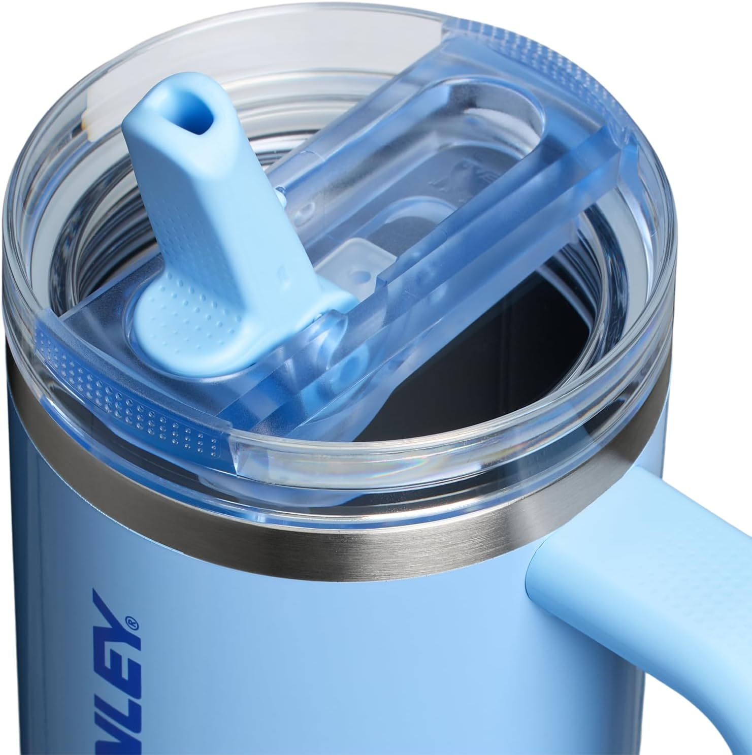 Stanley Quencher Protour Flip Straw Tumbler with Leakproof Lid 30 Oz | Built-In Straw and Handle | Cup Holder Compatible for Travel | Insulated Stainless Steel Cup | Bpa-Free | Cornflower Gloss
