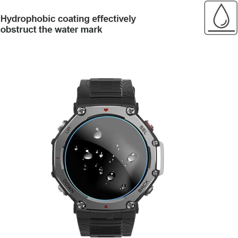 Screen Protector Compatible for Amazfit T-Rex 3 / T-Rex 3 Pro 48Mm, 9H Tempered Glass Protective Film for T-Rex 3/3 Pro 48Mm Smart Watch (3 PCS) image number 3