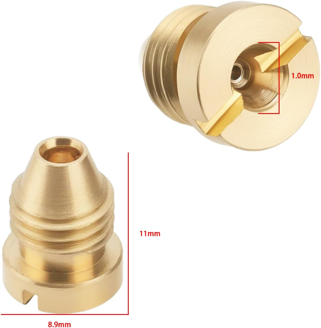 Be in Your Mind 2Sets 1.0Mm Brass Foam Cannon Orifice Nozzle Tips with Foam Maker Suitable for Snow Foam Lance Replacement Parts 3000 PSI image number 2