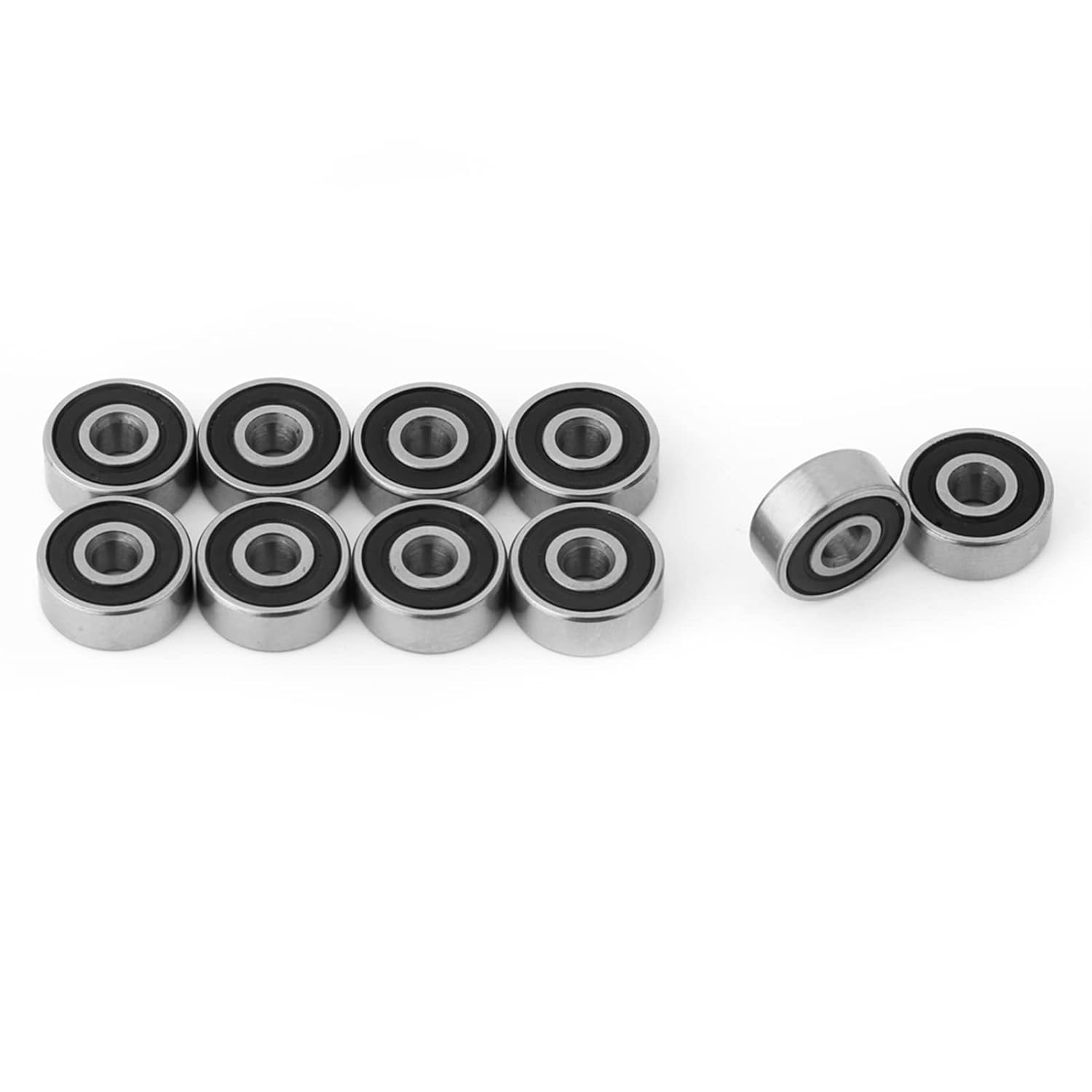 10Pcs 623 2RS Miniature Bearings, Mini Ball Bearings, Small, 3X10X4Mm, Double Rubber Sealed for 3Mm Shaft, Mechanical Equipment, Electrical Instruments, Toys image number 6