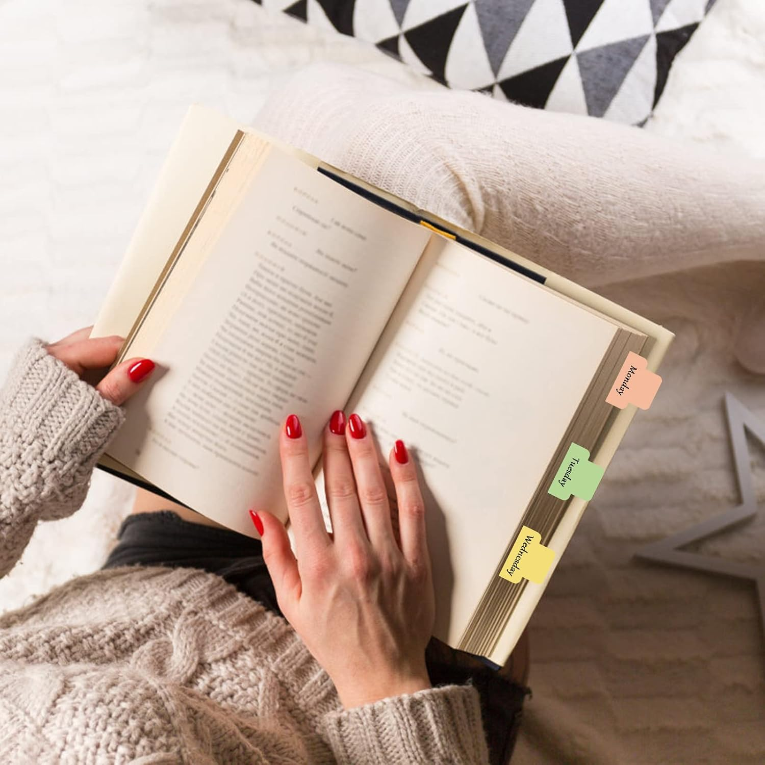 240 Pcs Sticky Index Tabs, 20 Sheets Sticky Notes, Colourful Index Tabs Index Flag, Double Sided Writable Index Tabs for Books, Notes, Reading Planing image number 6