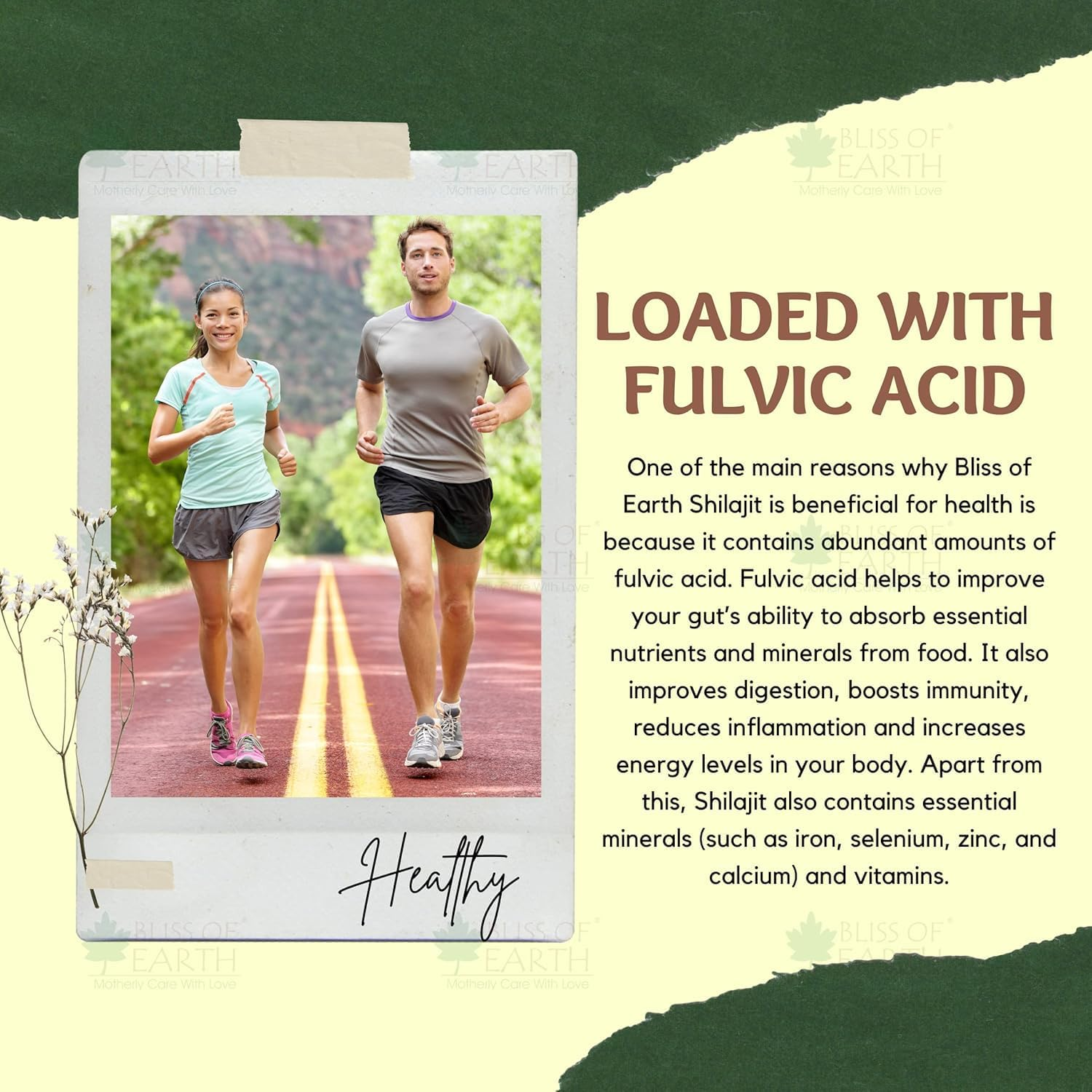 Bliss of Earth Shilajit Resin Original Himalayan Shilajit for Men, Sun Dried Shilajit for Stamina & Energy, 20Gm