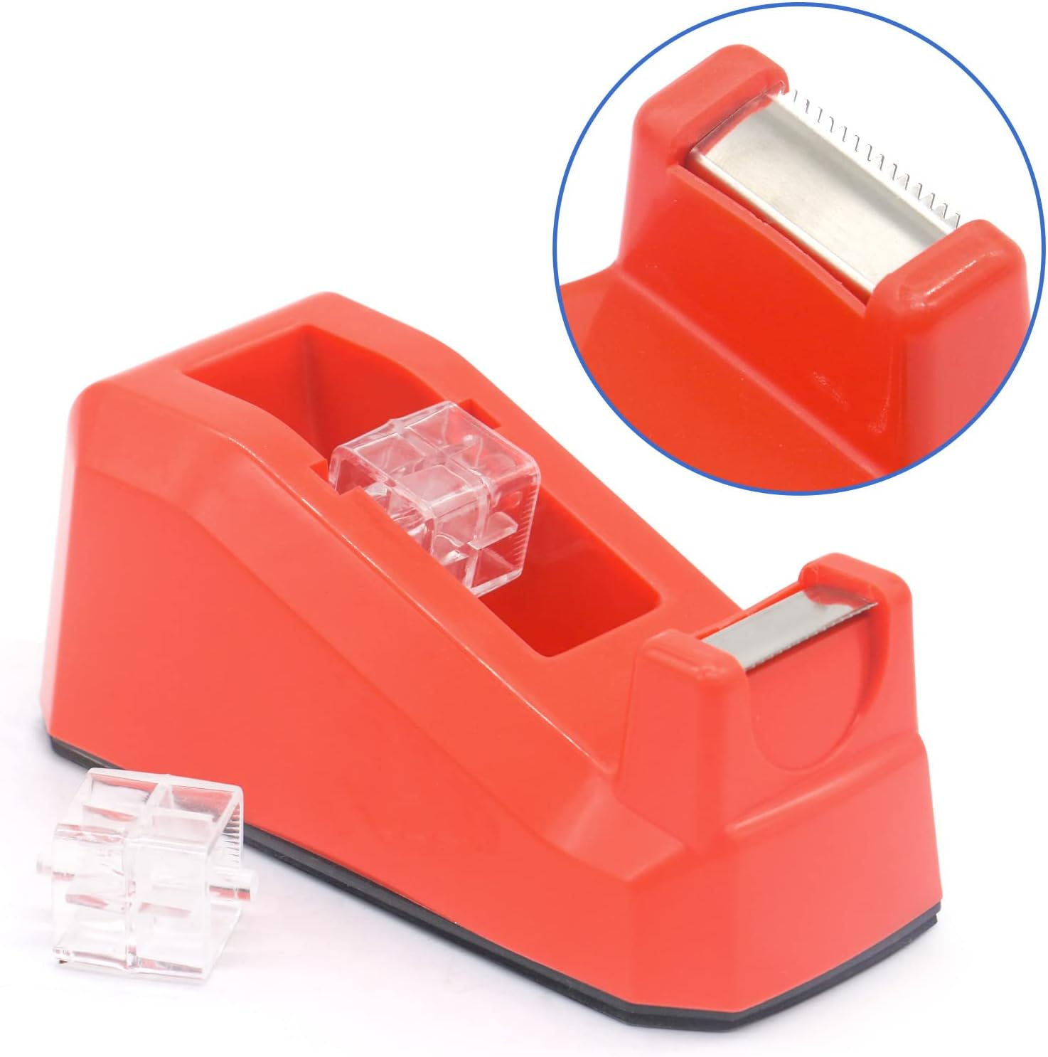 12 Rolls Clear Tape Refills with Desktop Dispenser, 18Mm X 33M, Transparent Tape Ideal for Gift Wrapping,Home,Office,Bomei PACK image number 5