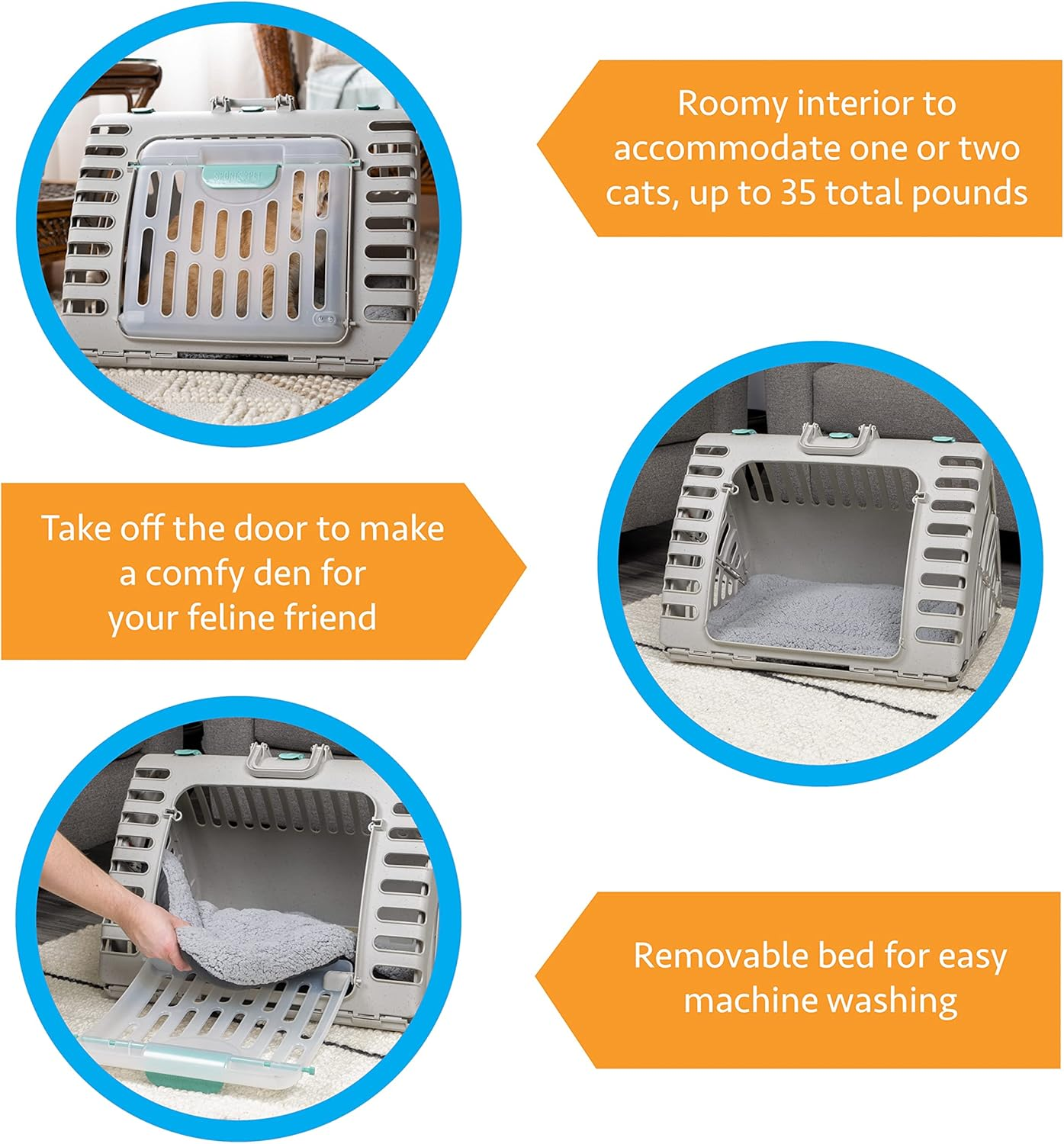 Sport Pet Extra Large Cat Carrier and Bed image number 5