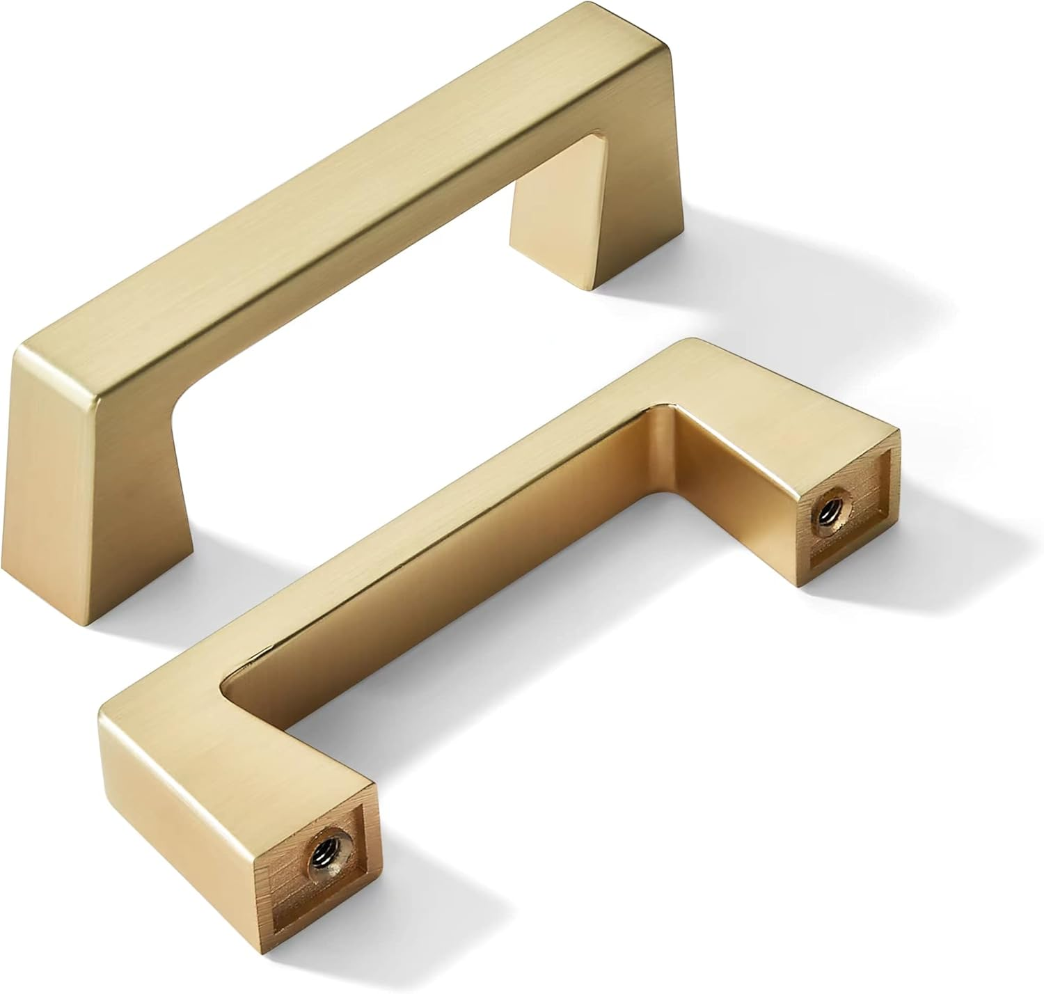 Khtumeware 10 Pack 3 Inch(76Mm) Kitchen Cabinet Handles Brushed Gold,Brushed Brass Cabinet Pulls Kitchen Cabinet Hardware, Furniture Pulls for Bathroom Cupboard Drawer Handles Dresser Pulls image number 6