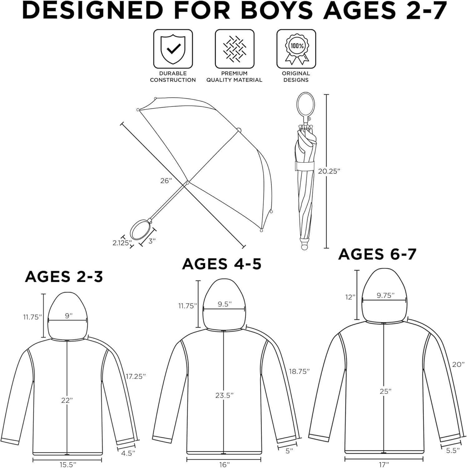 Nickelodeon Toddler and Boys' Paw Patrol Slicker and Umbrella Rainwear Set