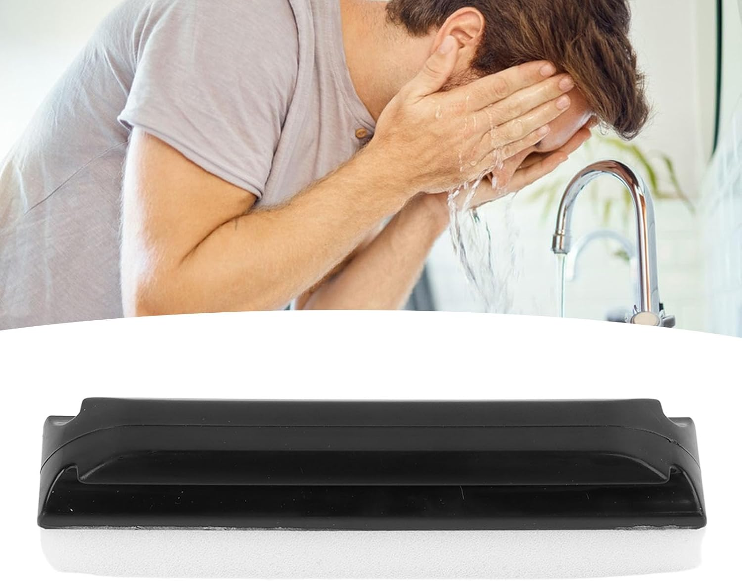 Beard Cleaner with Sink Washing Brush for Wash Sink, Remove Beard Hair and Debris, Easy to Use, Lightweight for Home and Travel image number 3