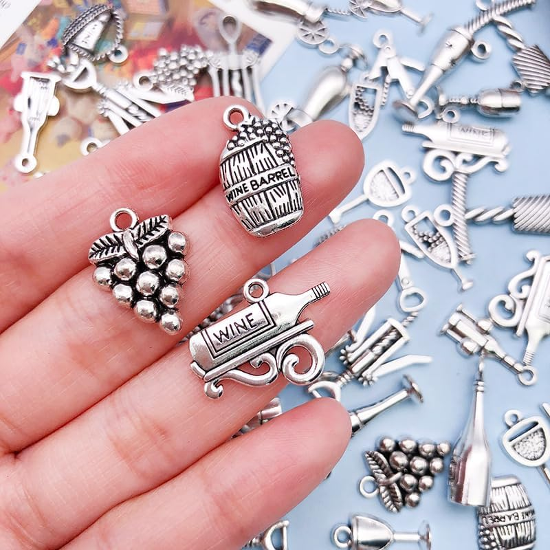 DACUAN Wine Glass Pendant Accessory, 25Mm for Christmas and Thanksgiving Wine Party Decoration image number 2