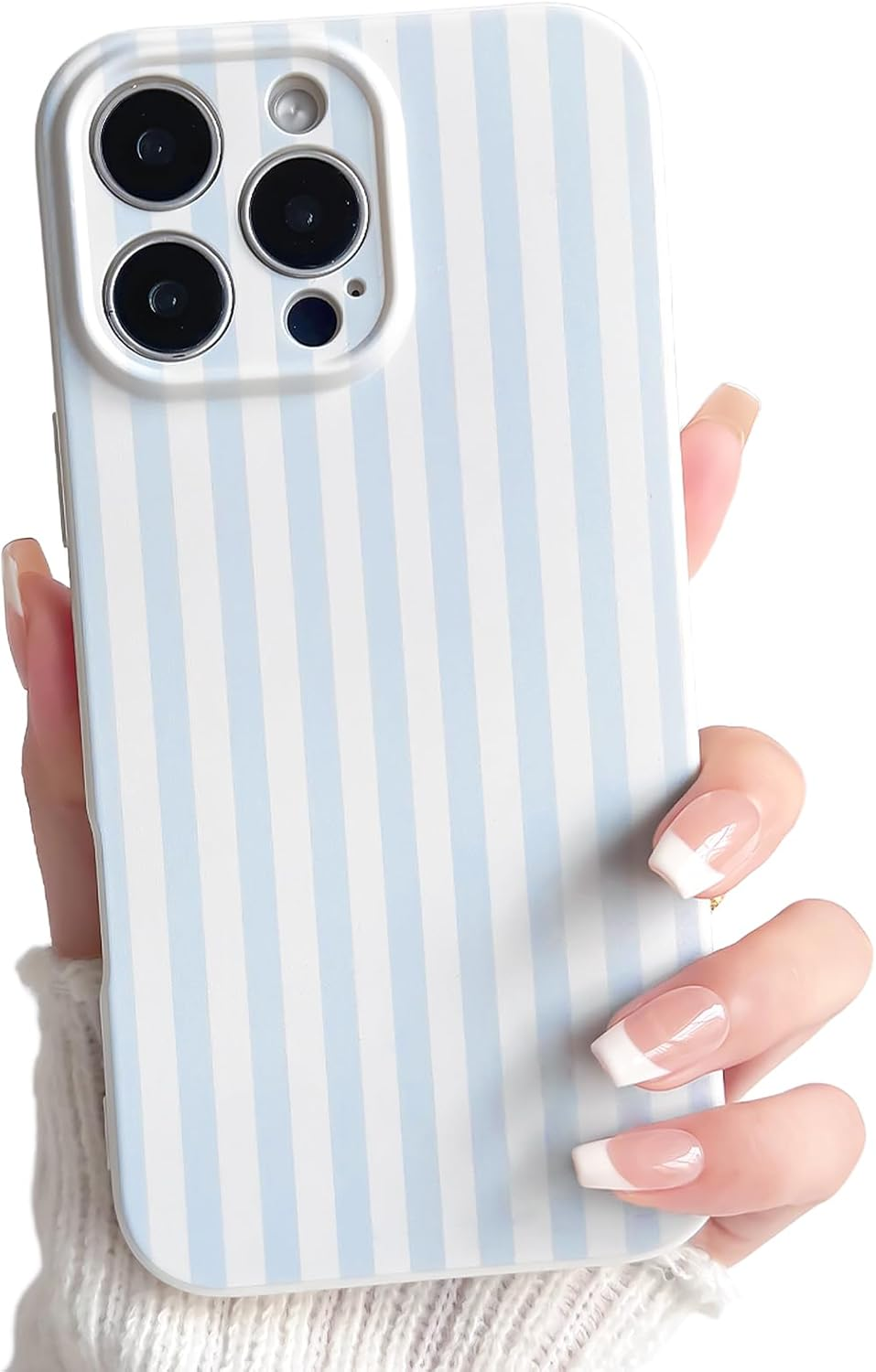 Lovmooful Compatible for Iphone 11 Pro Max Case Cute Color Striped with Aesthetics Design for Girls Women Soft TPU Shockproof More Protective Girly for Iphone 11 Pro Max Case-Blue