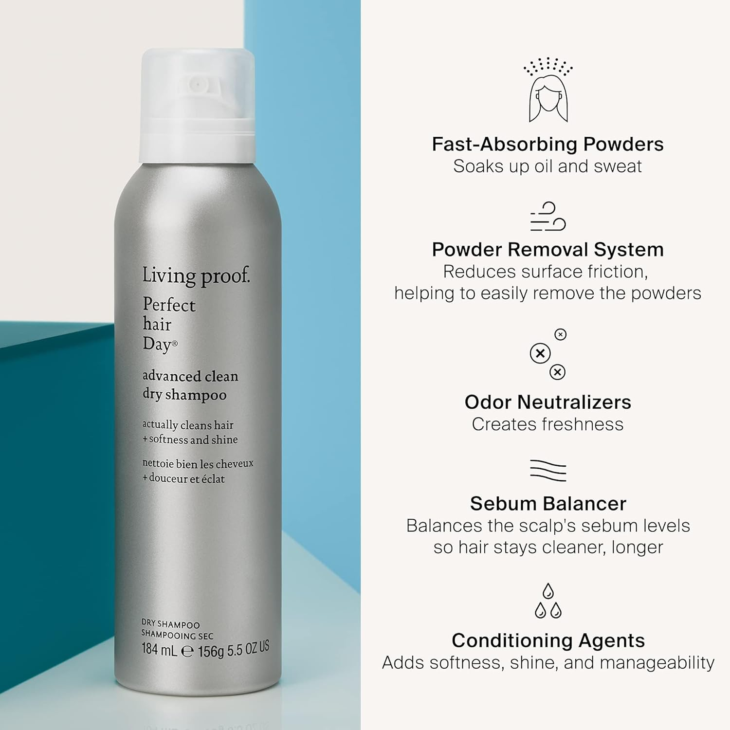 Living Proof Perfect Hair Day Advanced Clean Dry Shampoo 184 Ml image number 2