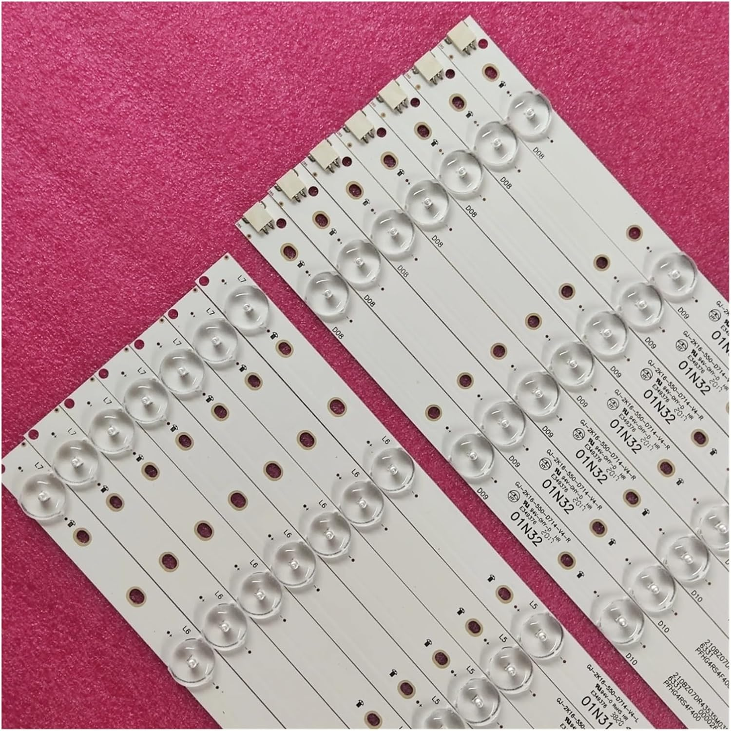 LED Strips for 55 TV E.-VERLIGHT LBM550M0701 LF 2 LB-PM3030-GJD2P5557X14AGF2-L-Y 55PUT6801 LB55072 KDL-55WD655 KD-55X6000D image number 3