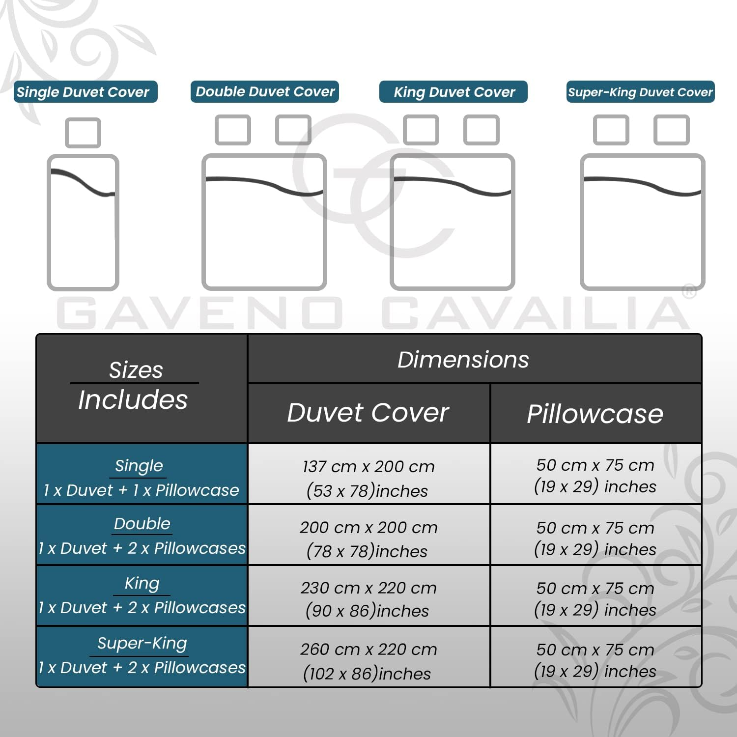 GC GAVENO CAVAILIA Reversible Duvet Cover, Polycotton Bed Cover with Pillowcases, Multicolore, Printed Bedding Bed Set Super King image number 3