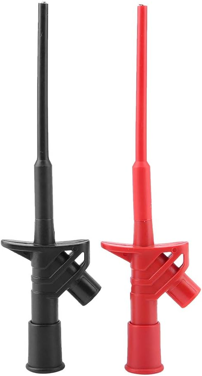 Multimeter Probe Test Lead Kits, 24Pcs P1300E Probe Test Lead Set for Digital Multimeter with Banana Plug, Table Sticks, Pointed Needles, IC Hook and More image number 4