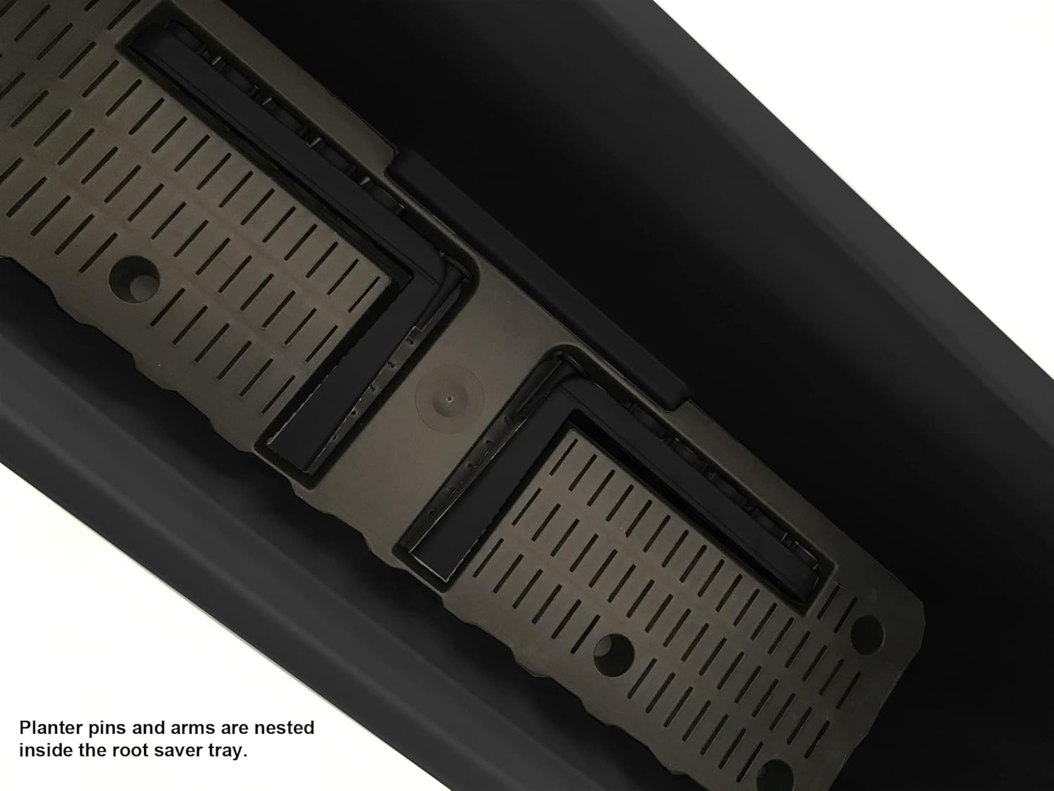 Apollo Exports International 24" Adjustable Railing Planter, Black image number 7