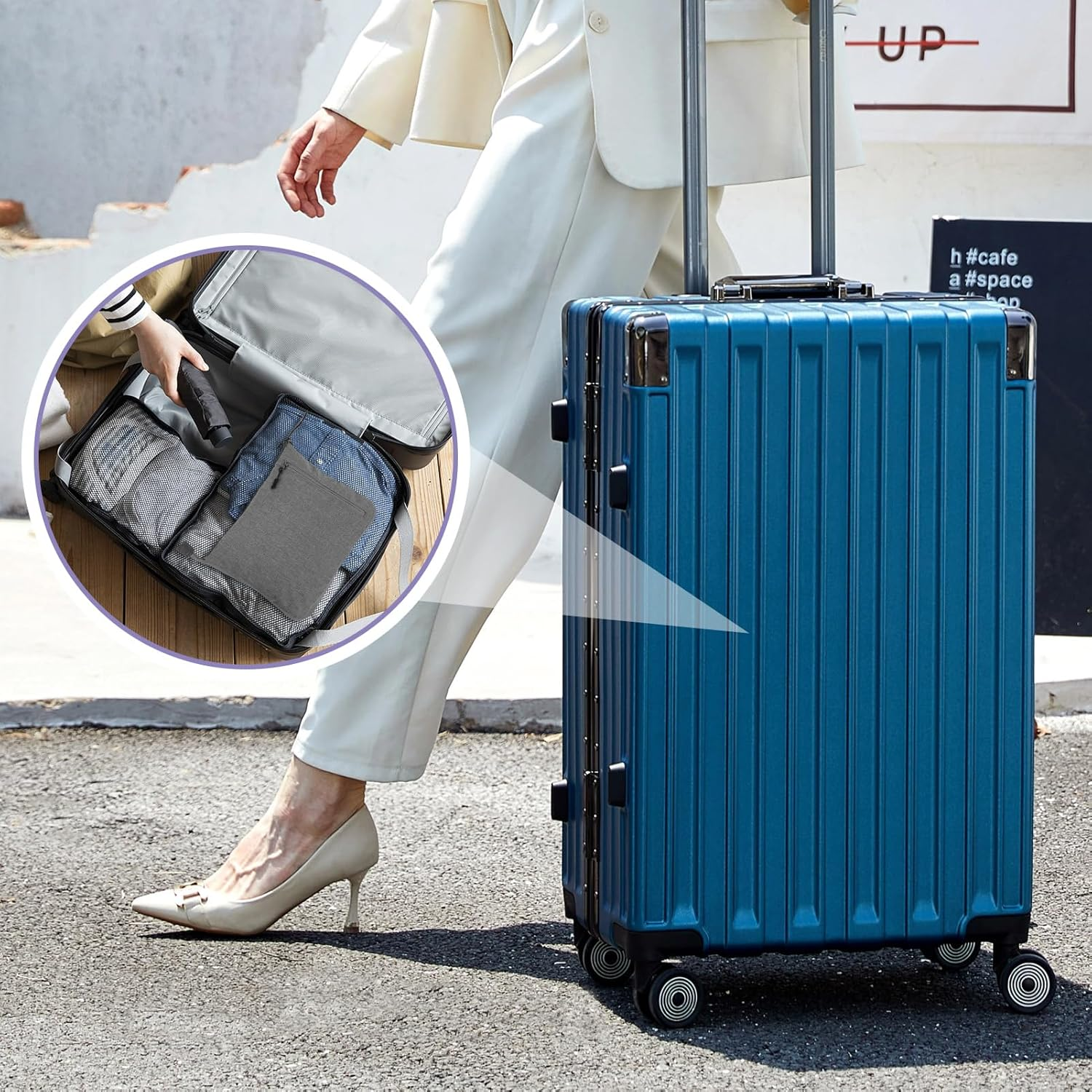 Travel Duffle Bag, Men'S Travel Bag, Waterproof Sports Bags for Women, with Shoe Compartment and Removable Shoulder Strap, for Gym Business Travel (Gray, 115L) image number 6