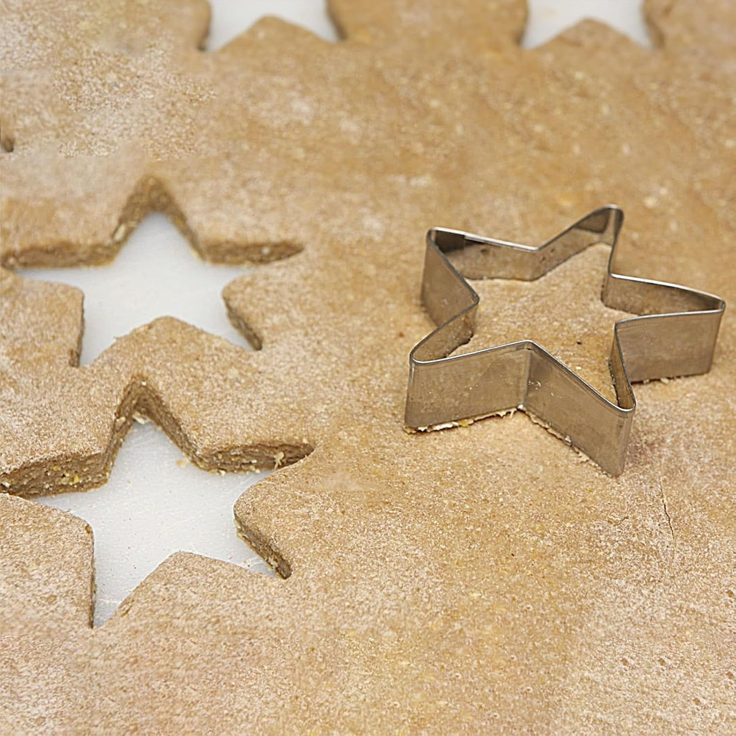 Star and Moon Cookie Cutter, Stainless Steel Cookie Cutters Moon Star Shaped Biscuit Form Night Sky Theme Biscuit Form for Pastry Cake Fondant Decor