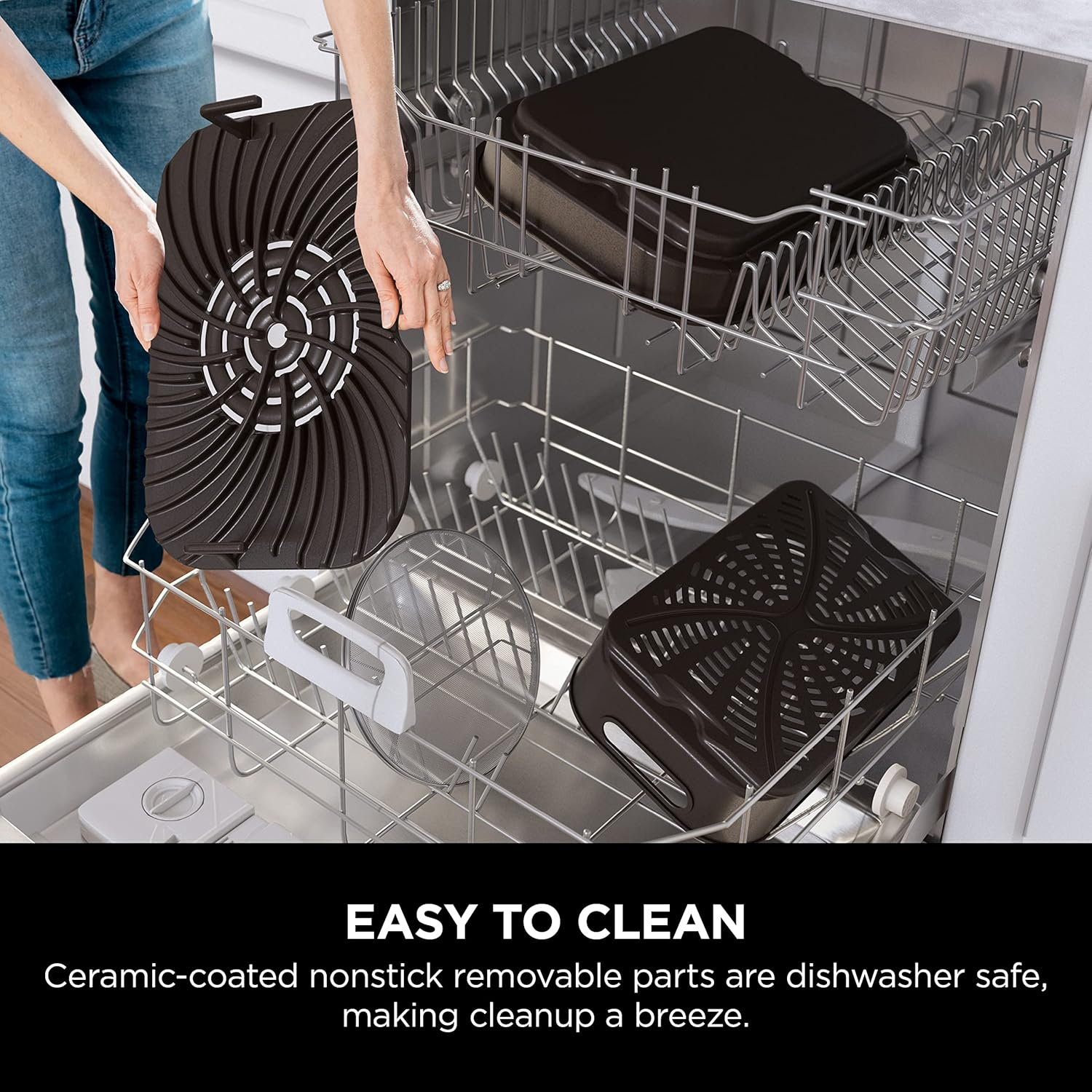 Ninja Foodi Smart XL Grill and Air Fryer, Black/Stainless Steel (AG551) image number 2