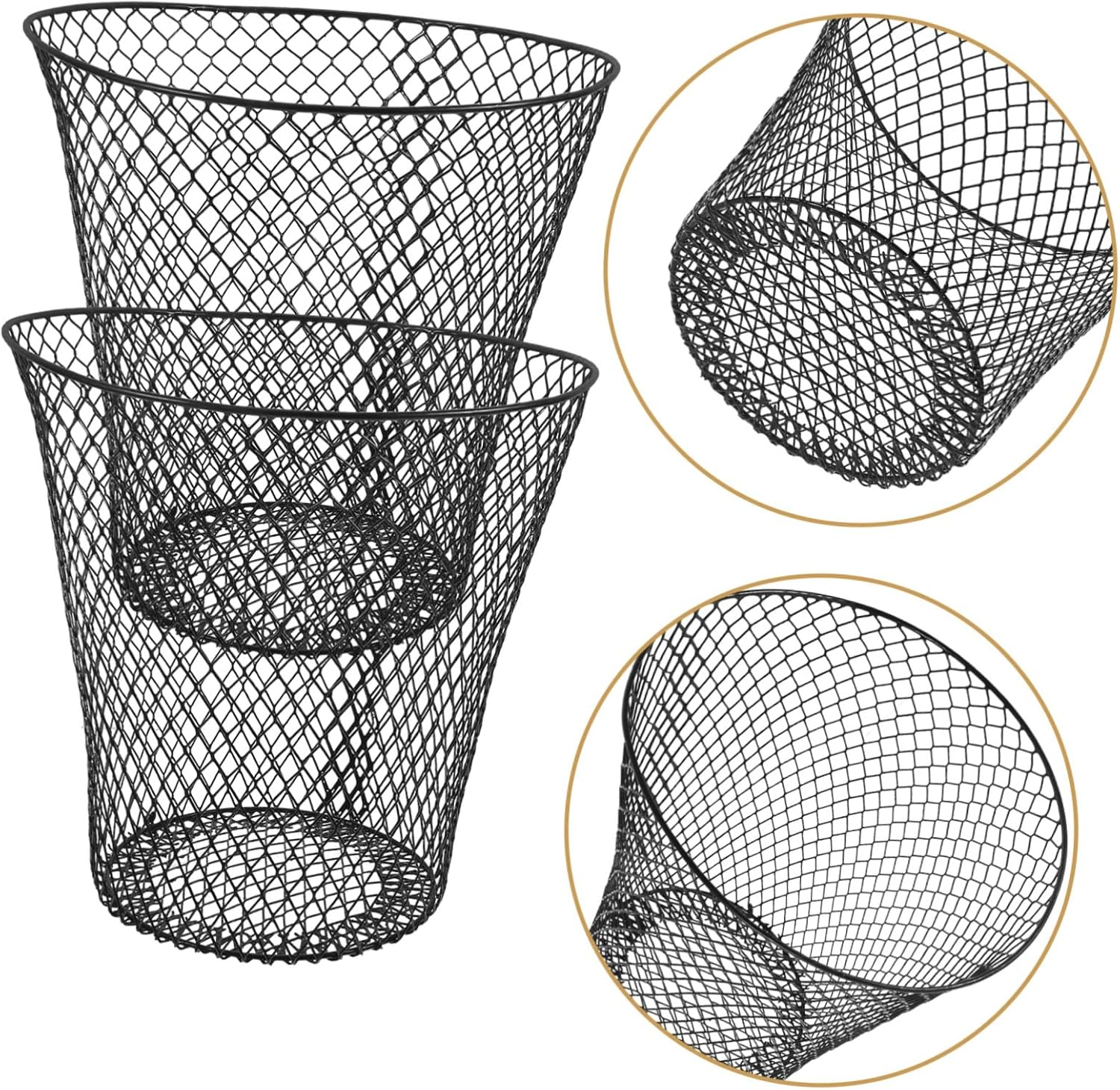 5Pcs Sturdy Iron Plant Protector Mesh Cover for Garden Wire Flowerpot Cage Plant Supply