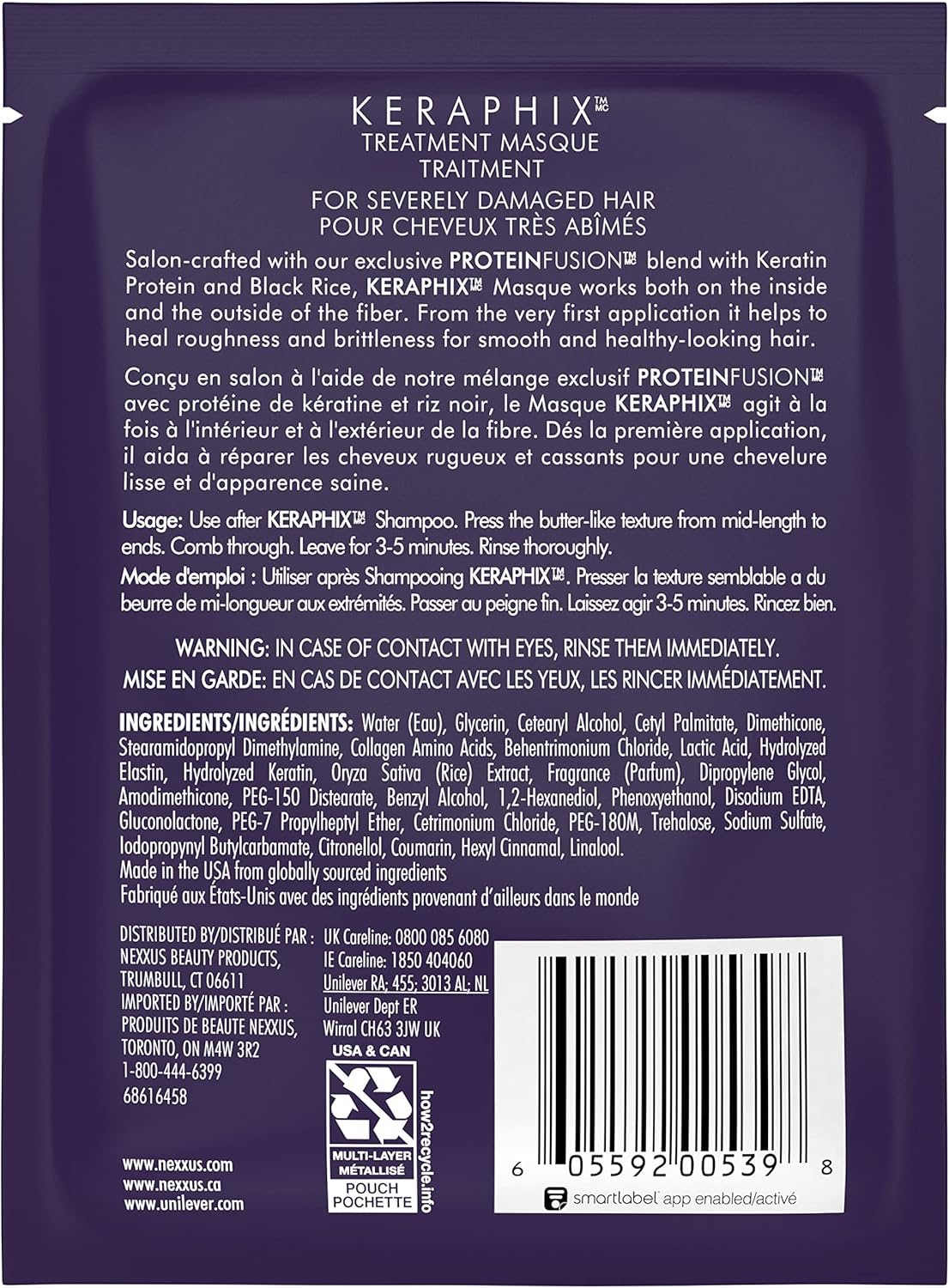 Nexxus Keraphix Masque, for Damaged Hair, 1.5 Oz, Pack of 20 image number 4